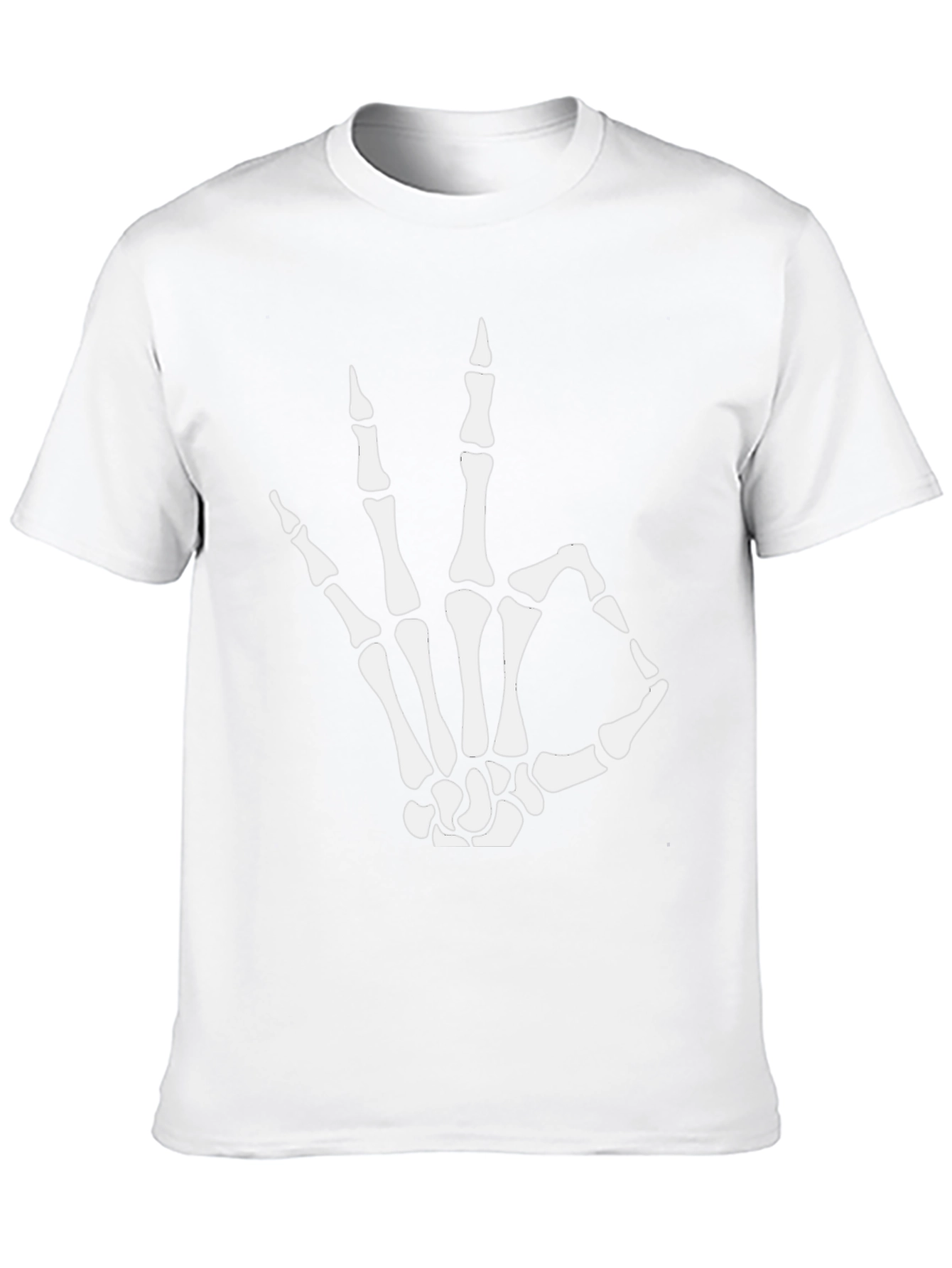 Skeleton Hand OK T-Shirt - Black