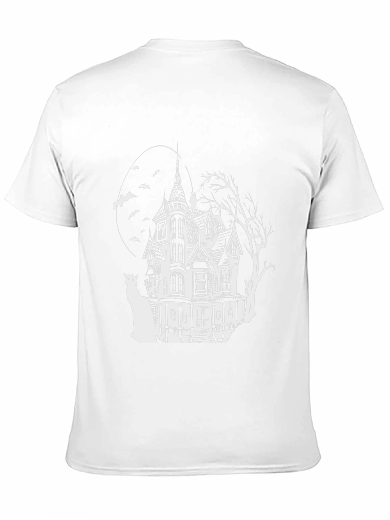 Haunted House Graphic Tee - Spooky Halloween Shirt