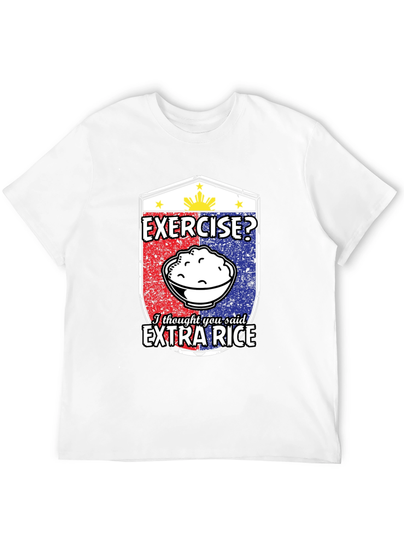 Exercise? Extra Rice Funny T-Shirt