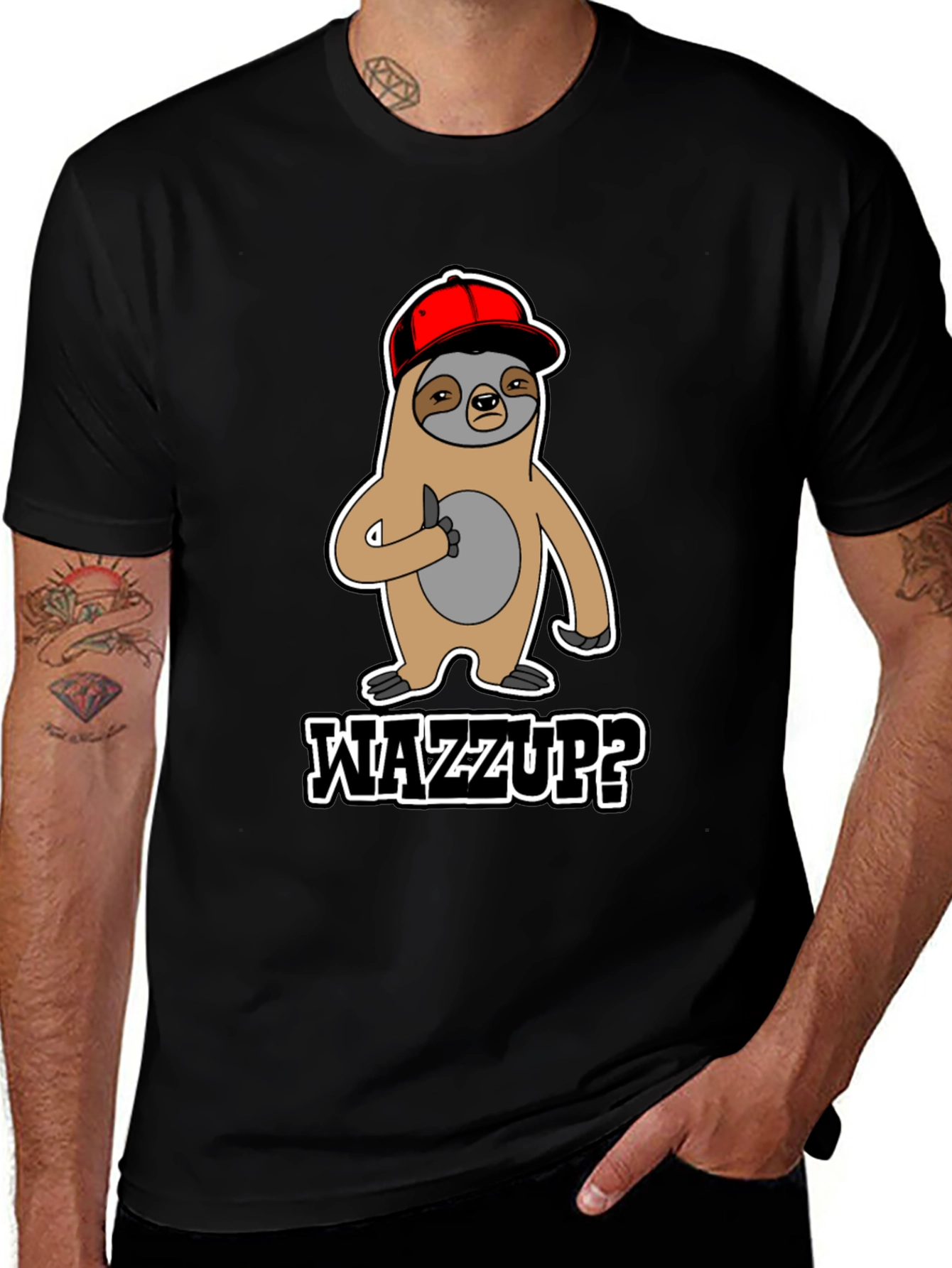Wazzup Sloth Graphic Tee