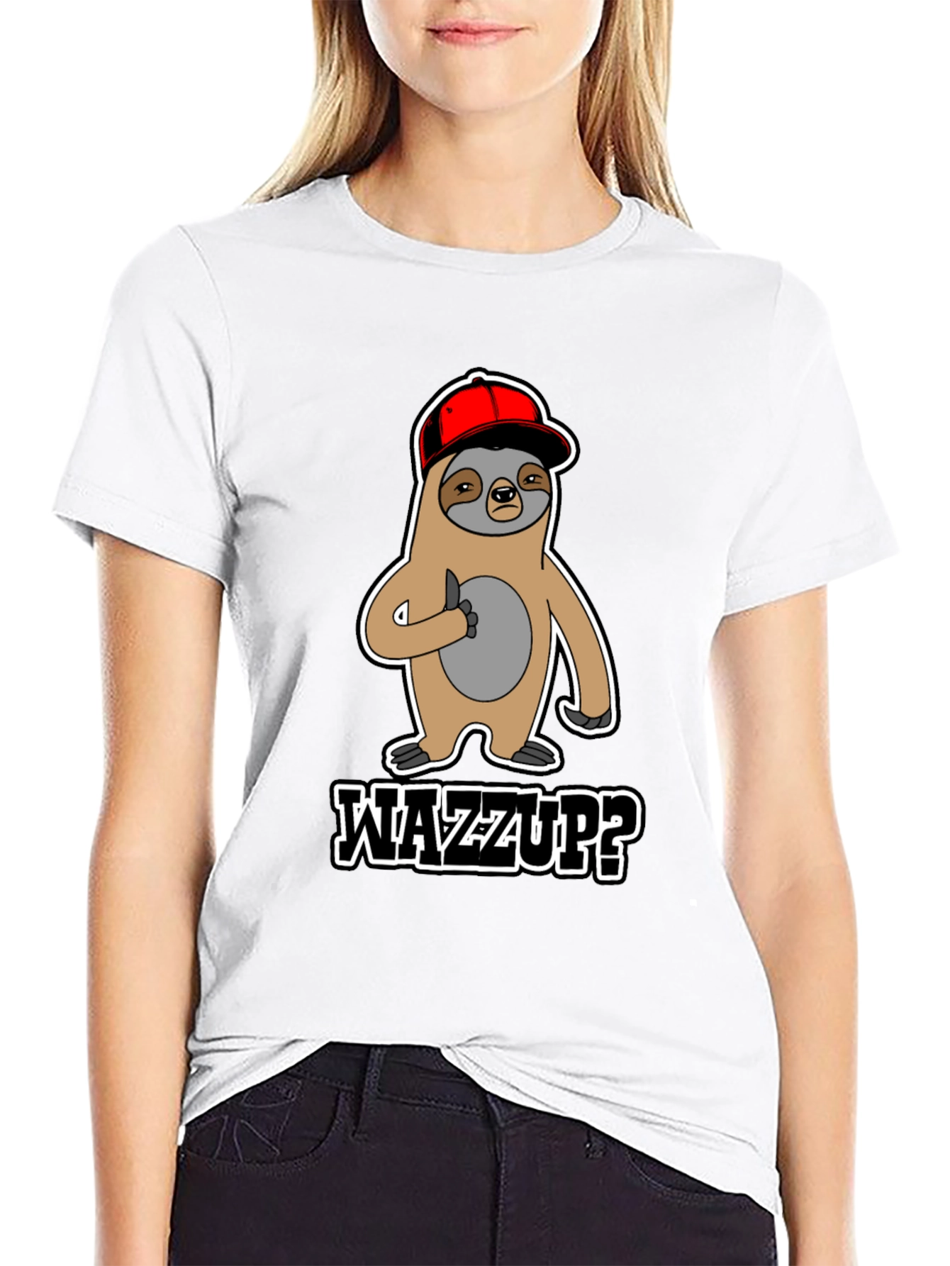 Wazzup Sloth Graphic Tee