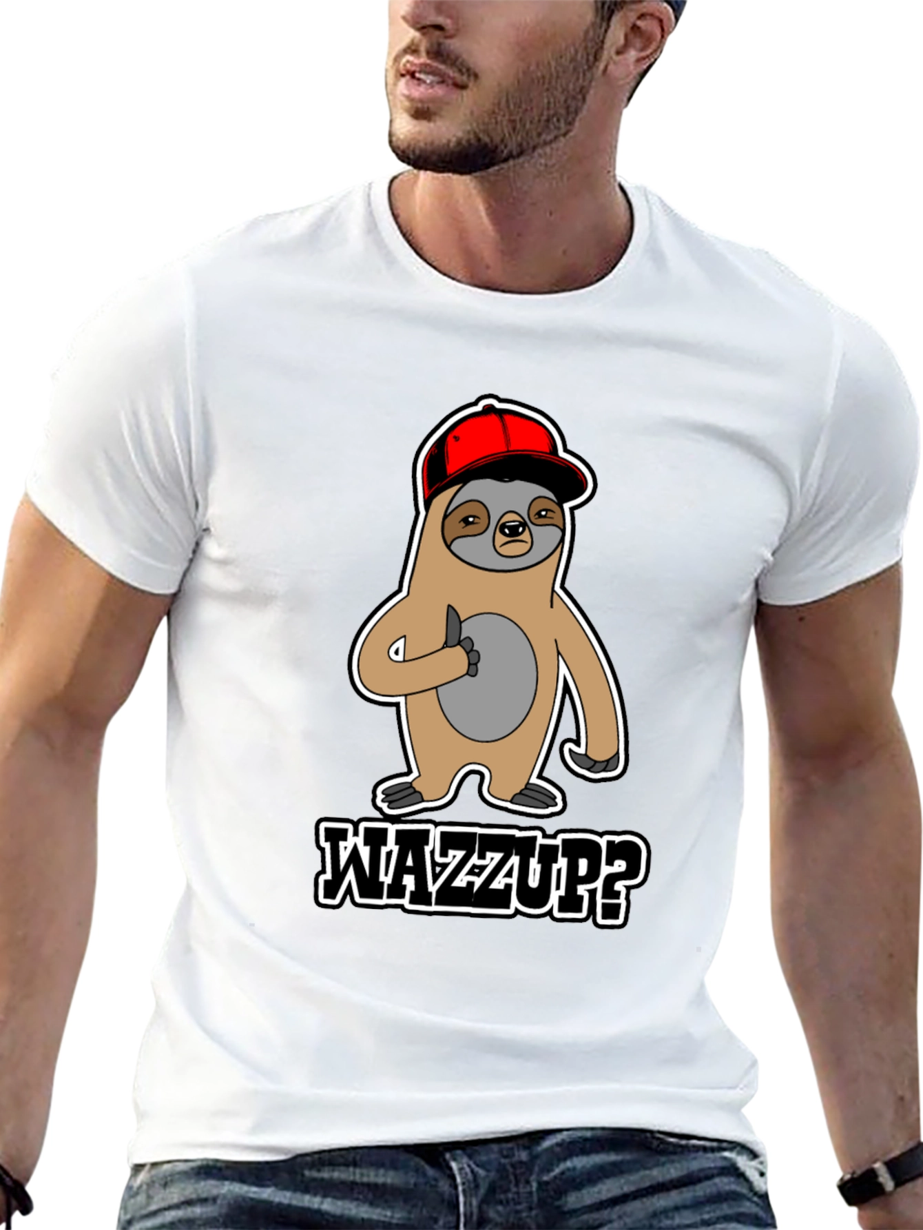 Wazzup Sloth Graphic Tee