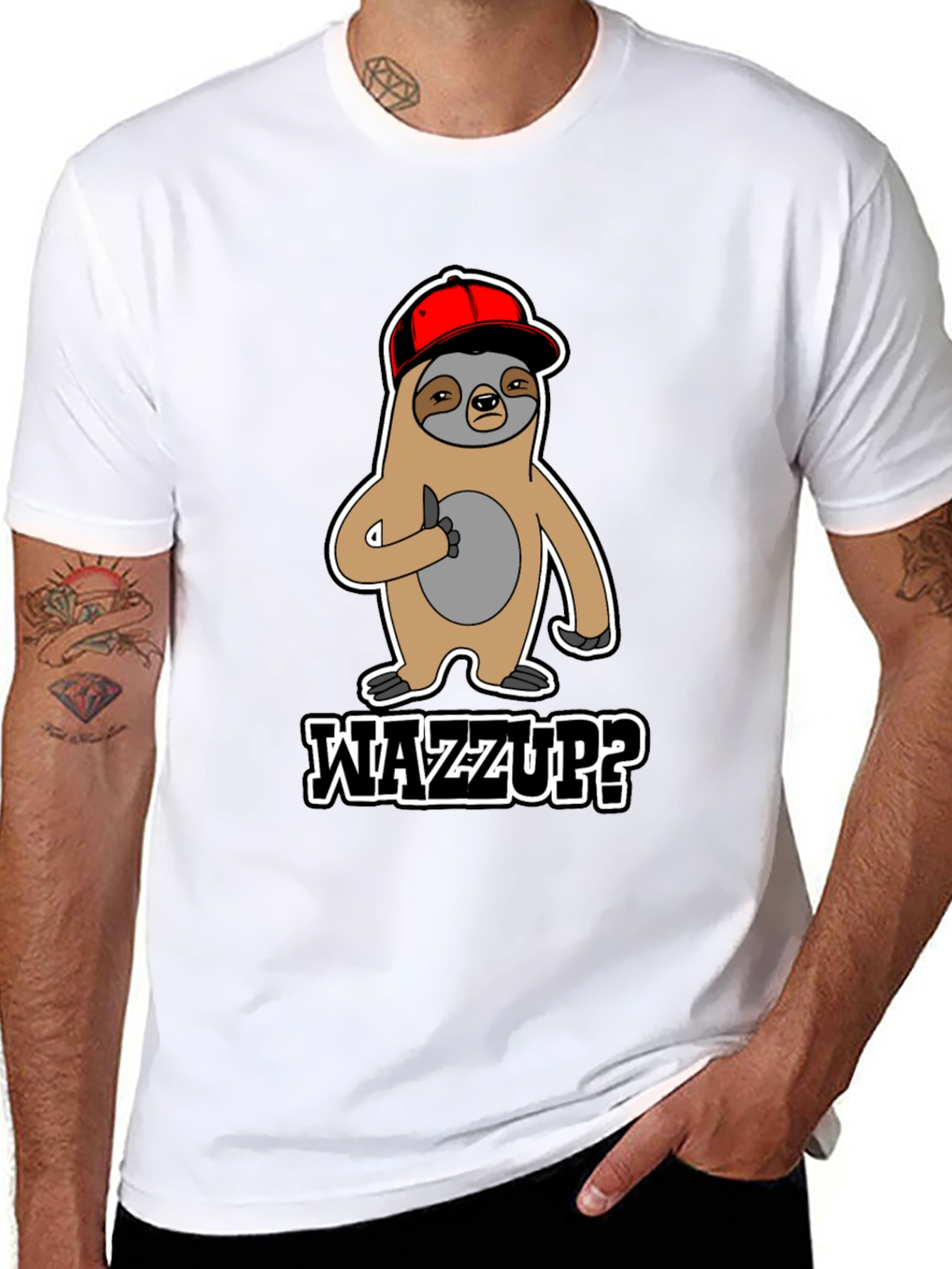 Wazzup Sloth Graphic Tee