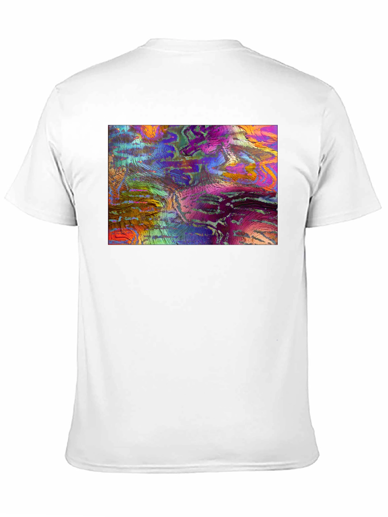Abstract Art Graphic Tee - Mens Black T-Shirt