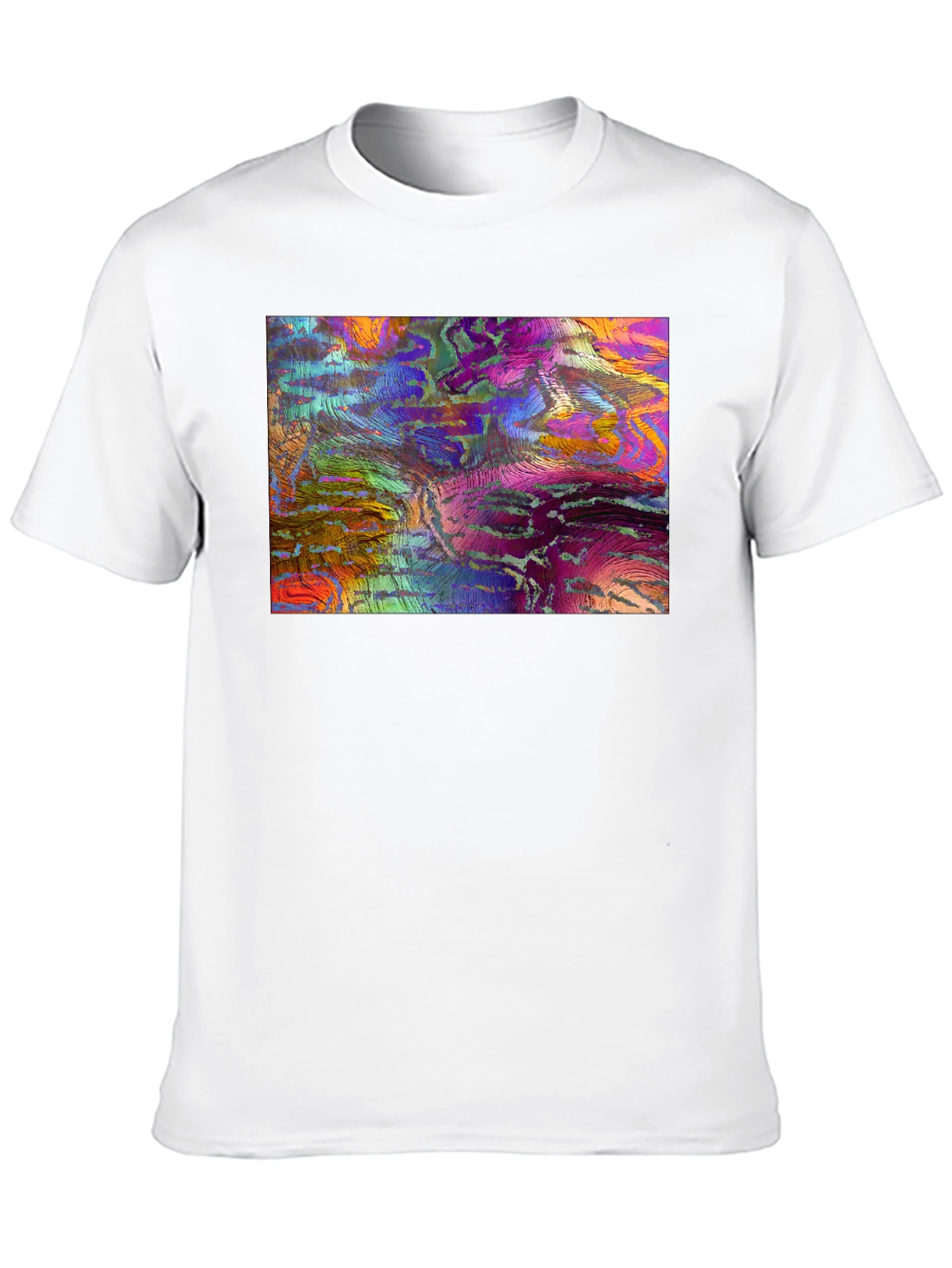 Abstract Art Graphic Tee - Mens Black T-Shirt