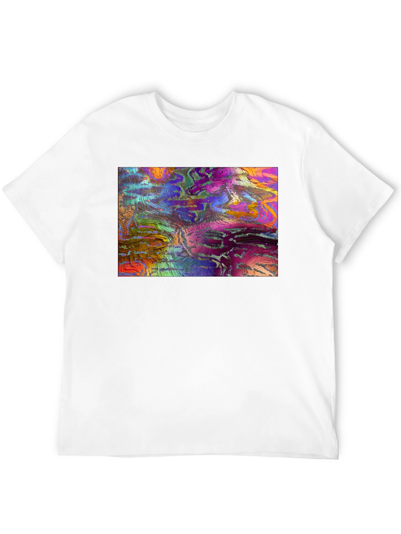 Abstract Art Graphic Tee - Mens Black T-Shirt