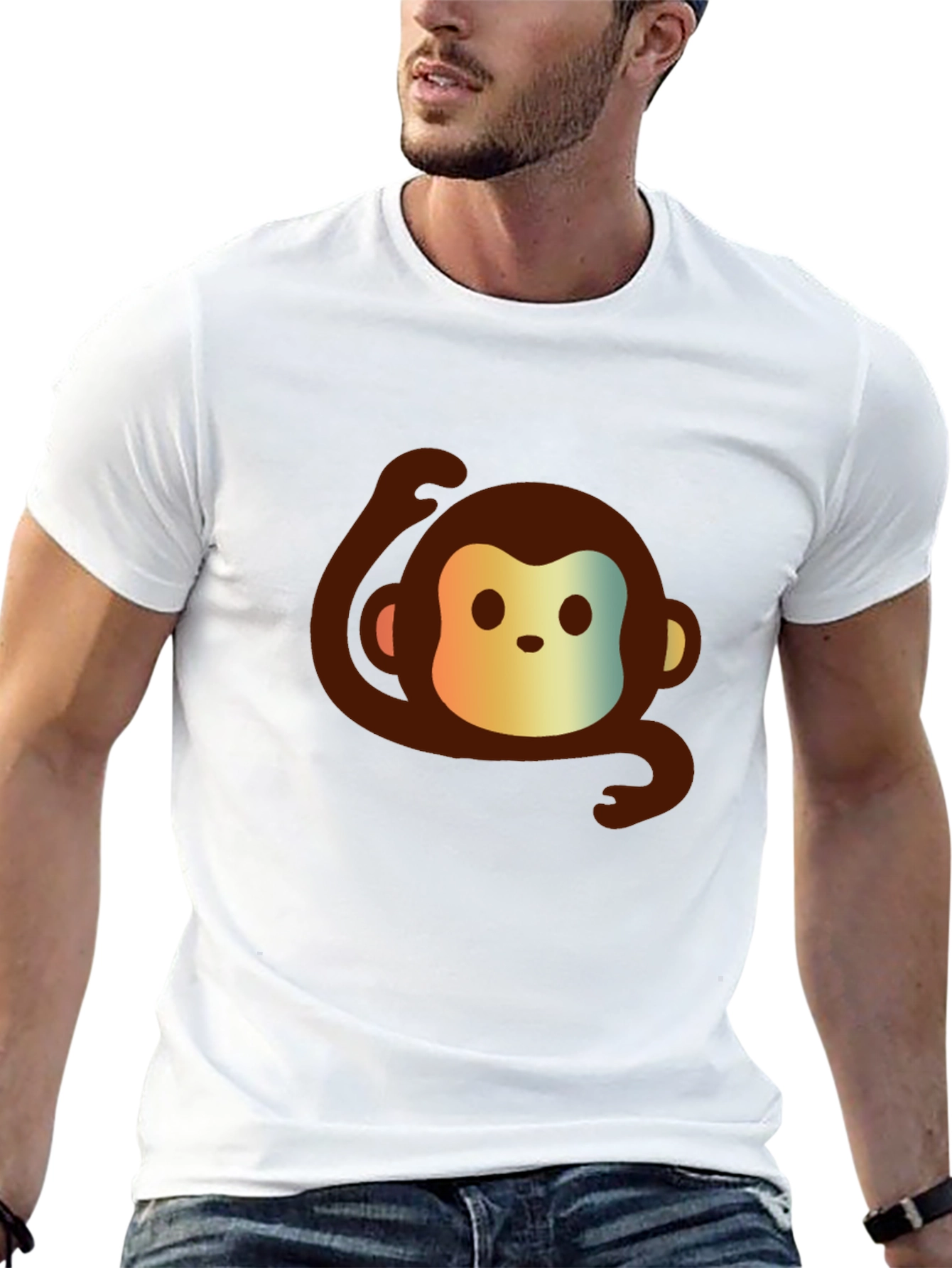 Monkey Graphic Tee - Cute and Casual Comfort