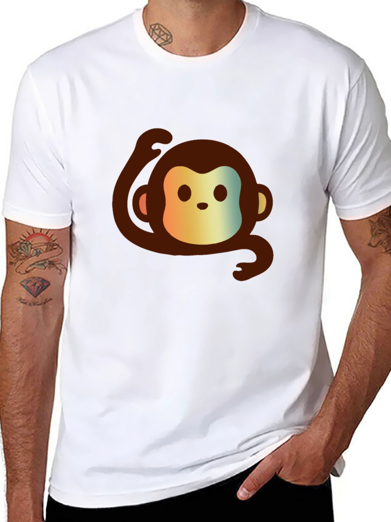 Monkey Graphic Tee - Cute and Casual Comfort