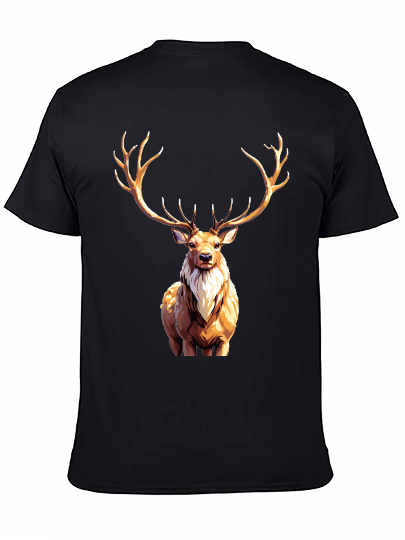 Deer Graphic Tee - Stylish Animal Print Shirt