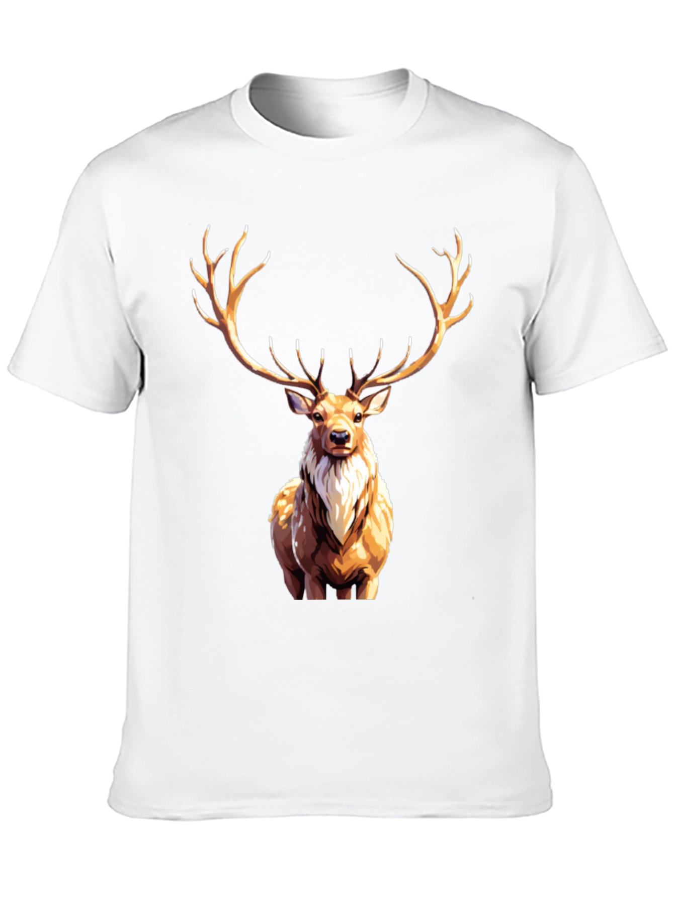 Deer Graphic Tee - Stylish Animal Print Shirt