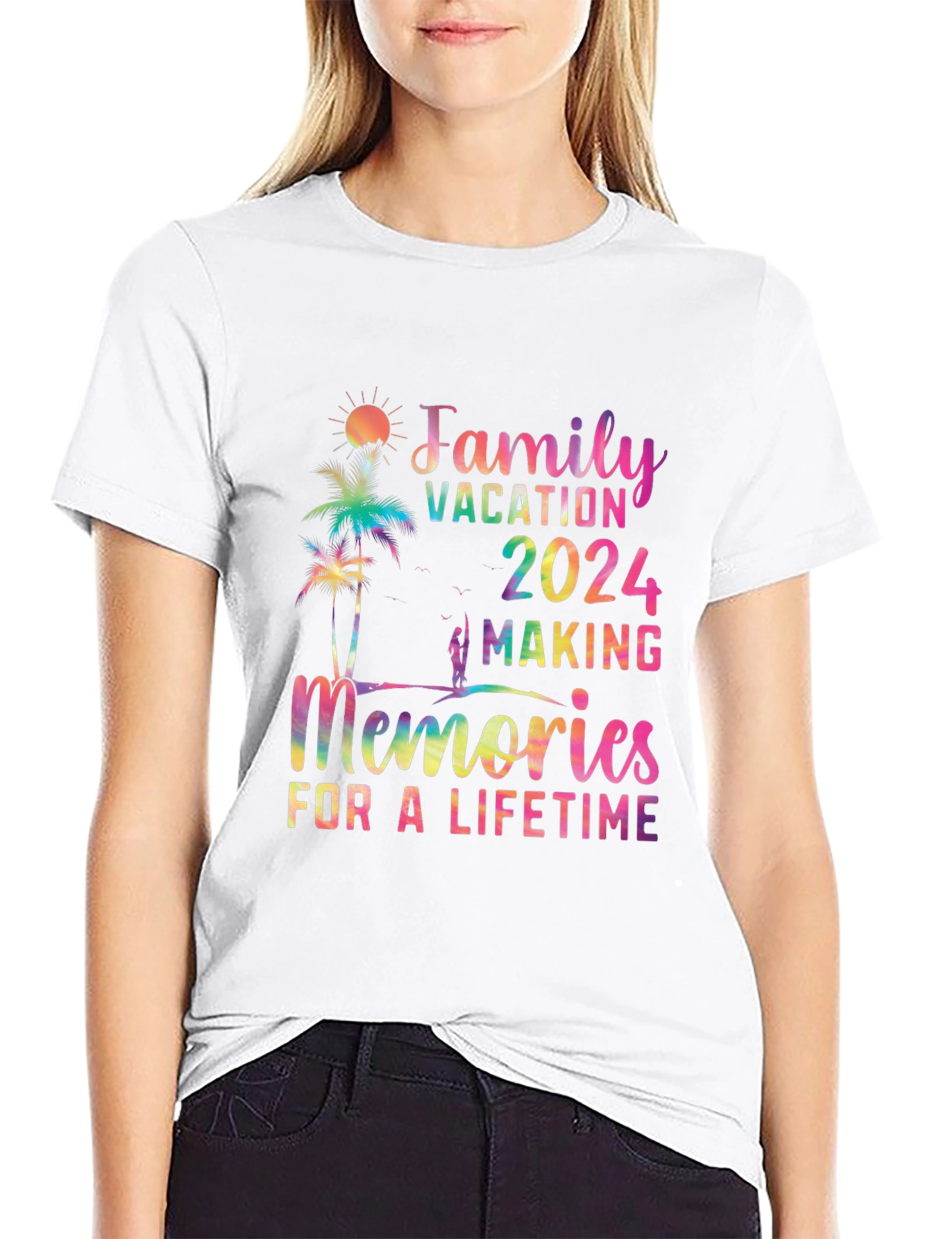 Family Vacation 2024 Rainbow T-Shirt