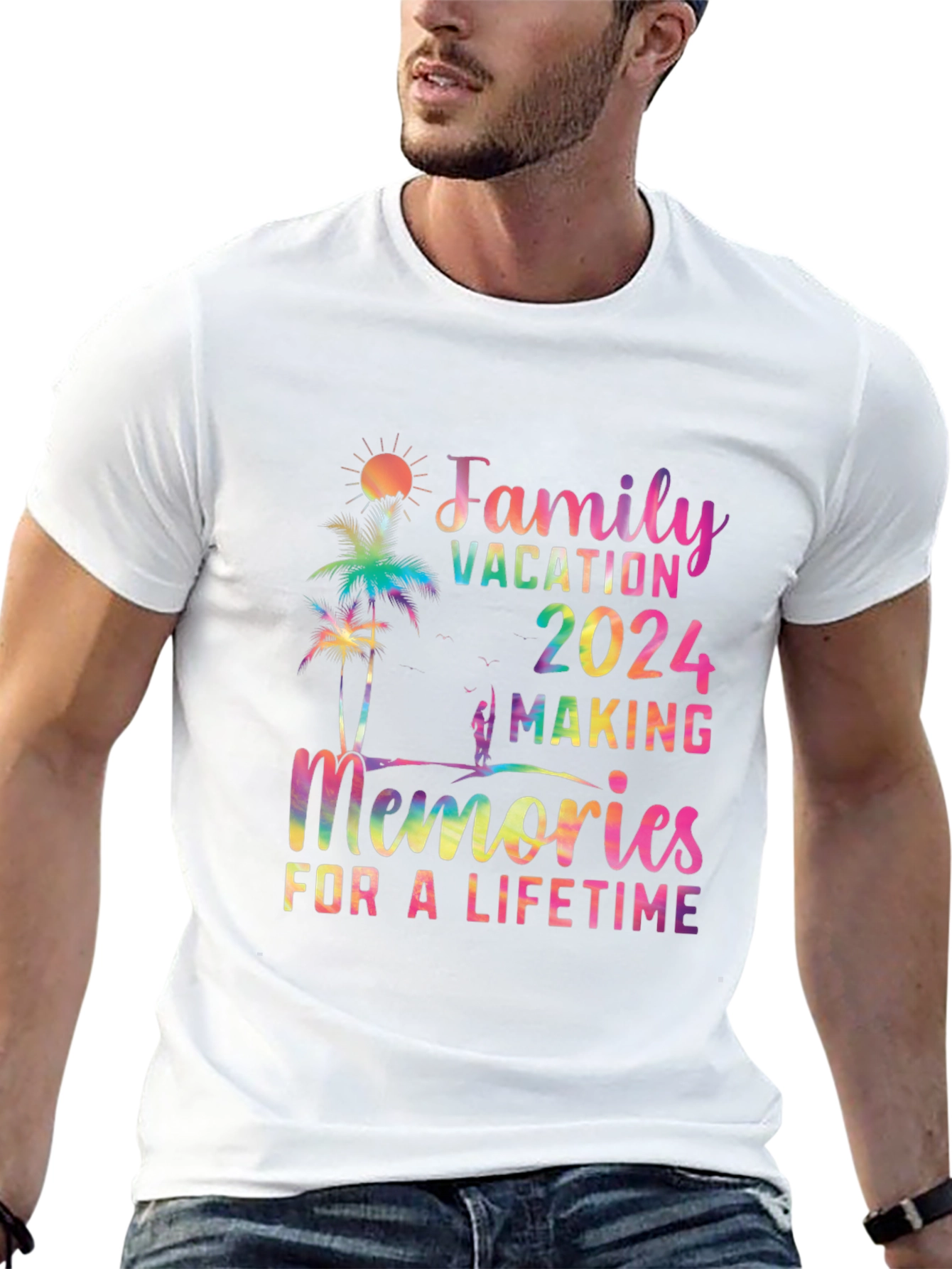 Family Vacation 2024 Rainbow T-Shirt