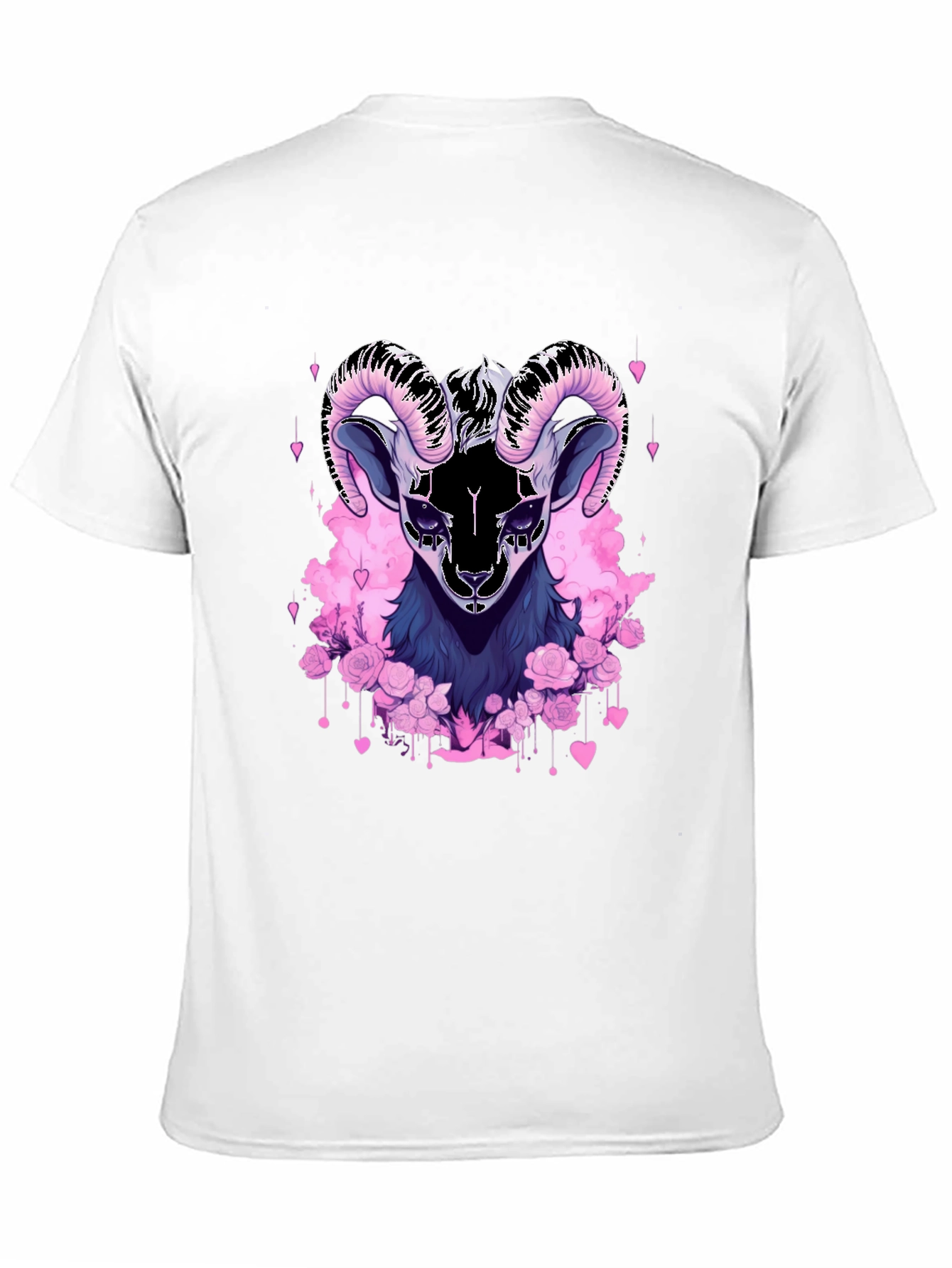 Ram Floral T-Shirt - Goth Style