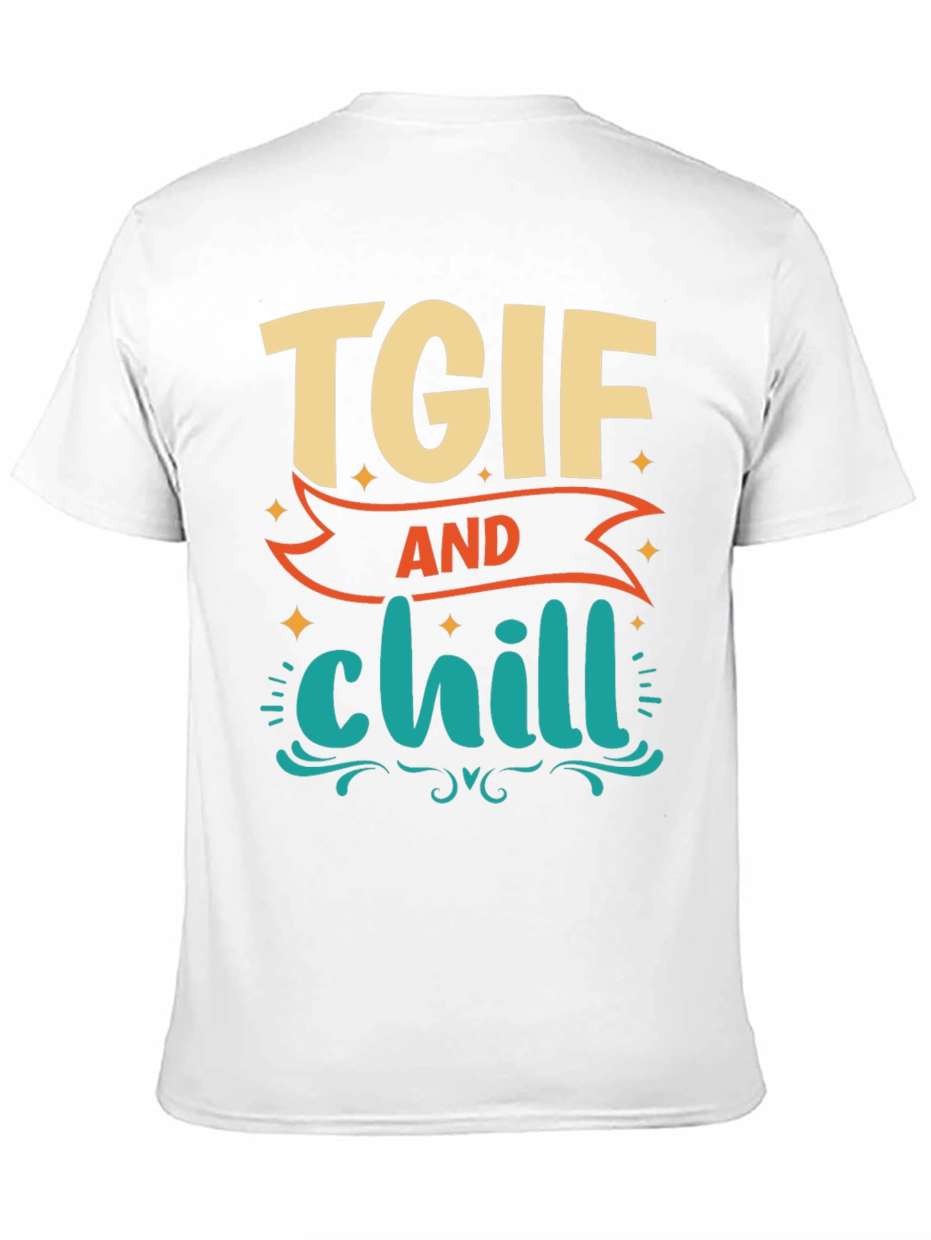 TGIF and Chill Graphic Tee - Relaxed Weekend Vibes