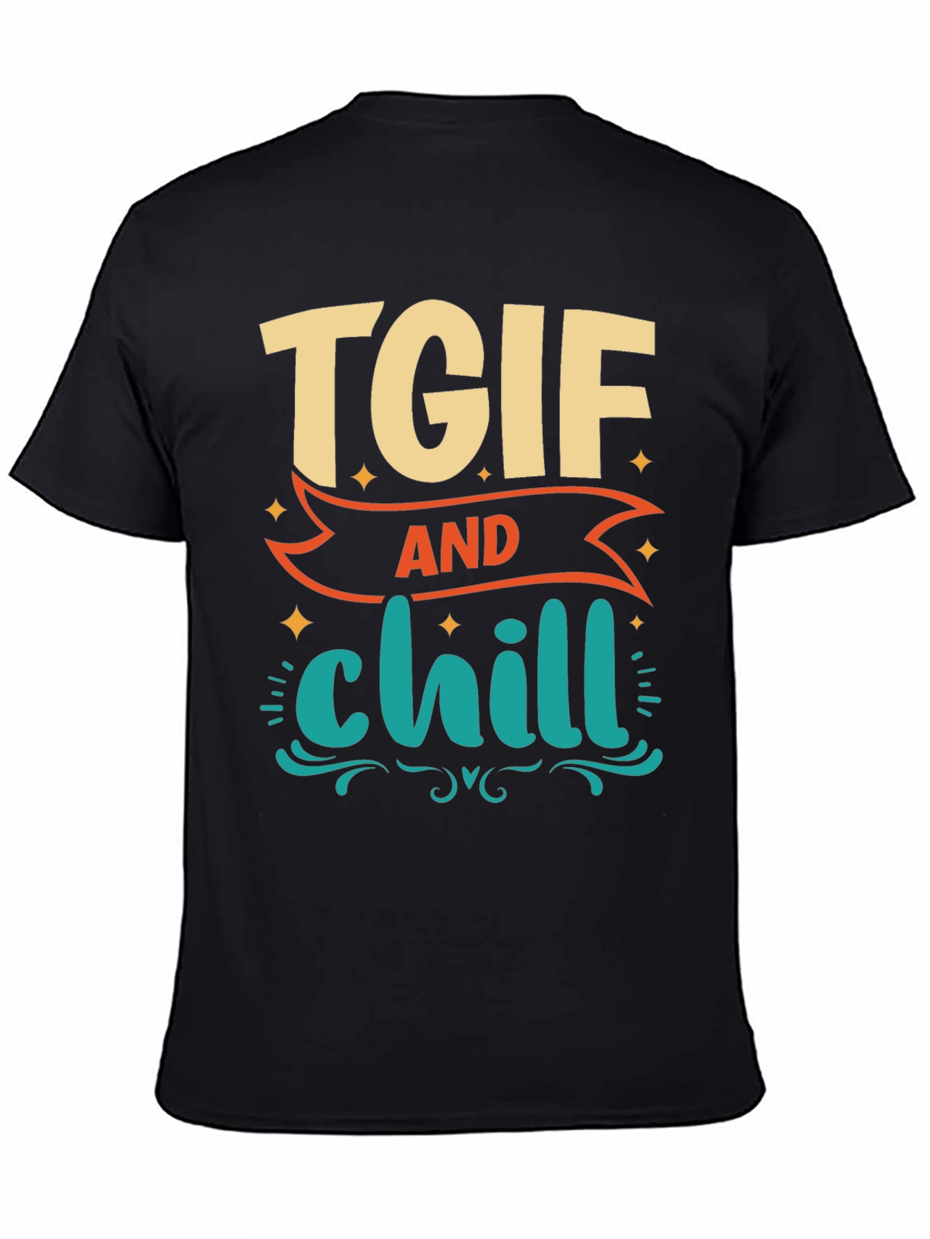 TGIF and Chill Graphic Tee - Relaxed Weekend Vibes