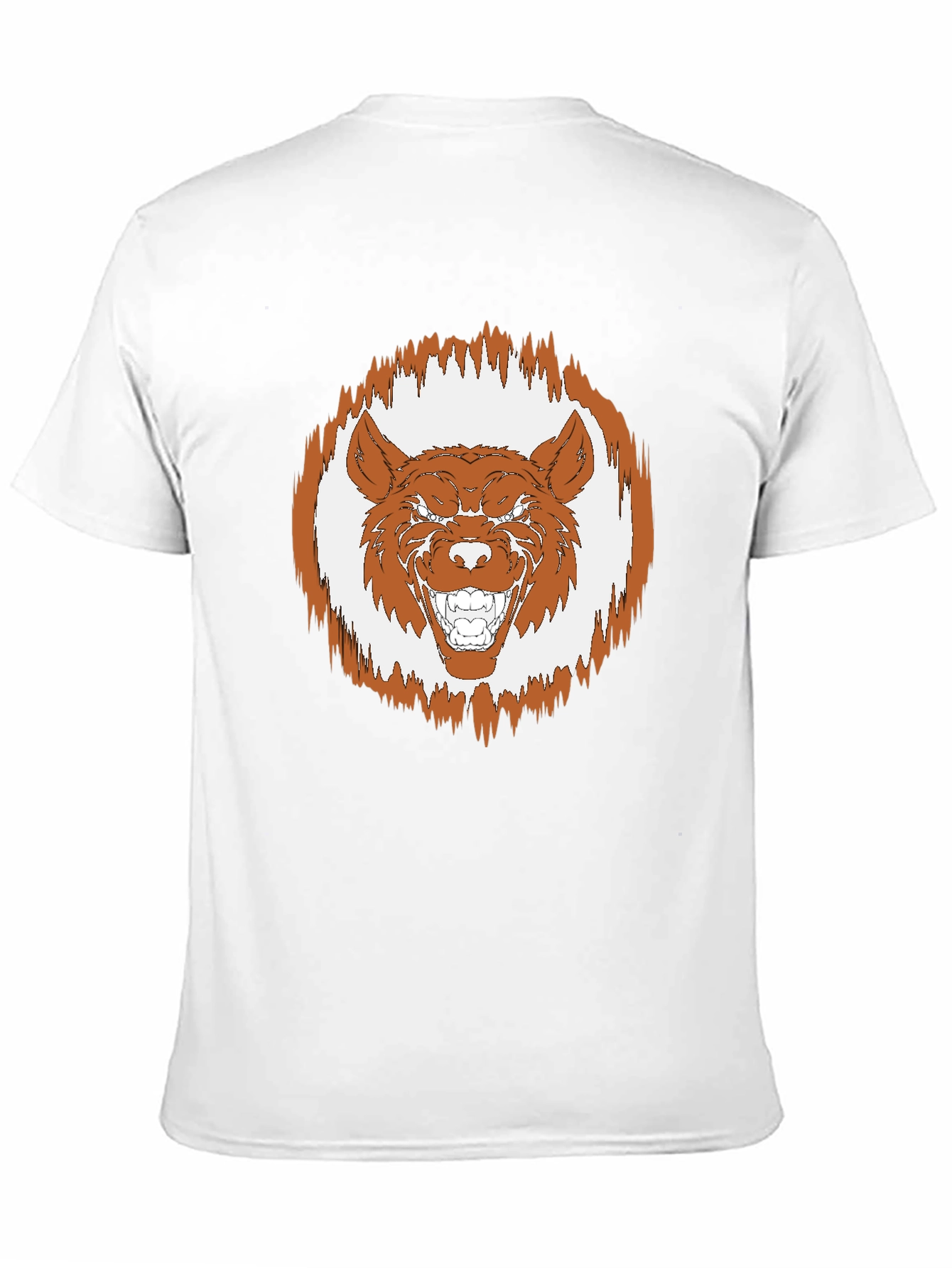 Wolf Graphic Tee - Black Cotton T-Shirt