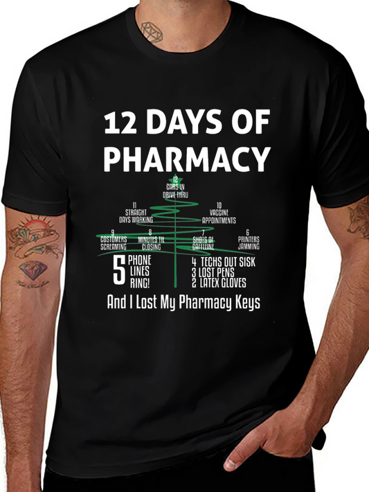 12 Days of Pharmacy Funny T-Shirt