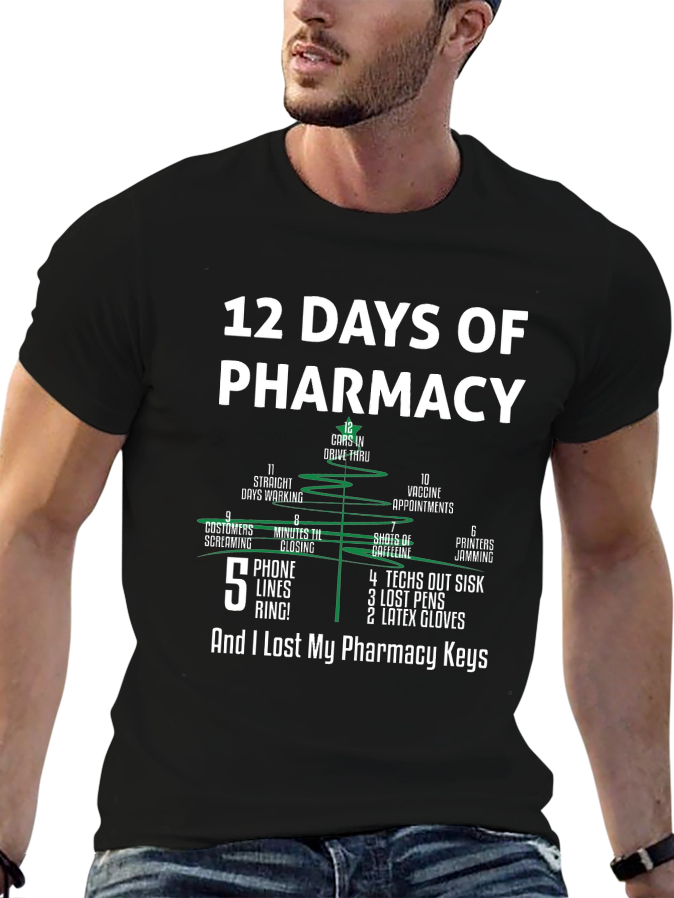 12 Days of Pharmacy Funny T-Shirt