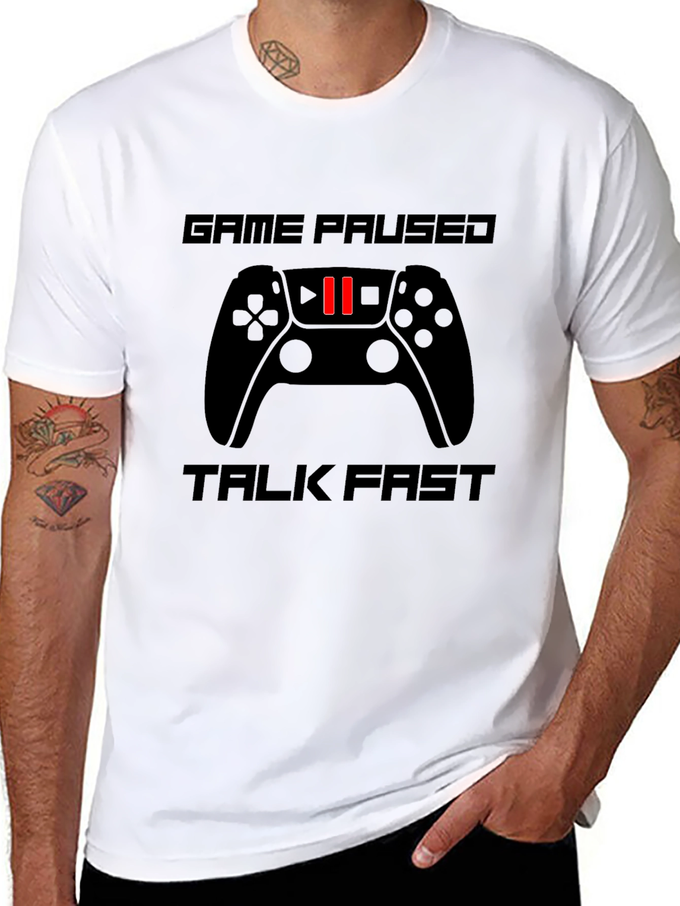 Game Paused Talk Fast Gaming T-Shirt