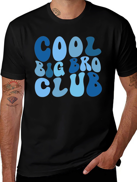 Cool Big Bro Club Graphic Tee - Fun Brother T-Shirt