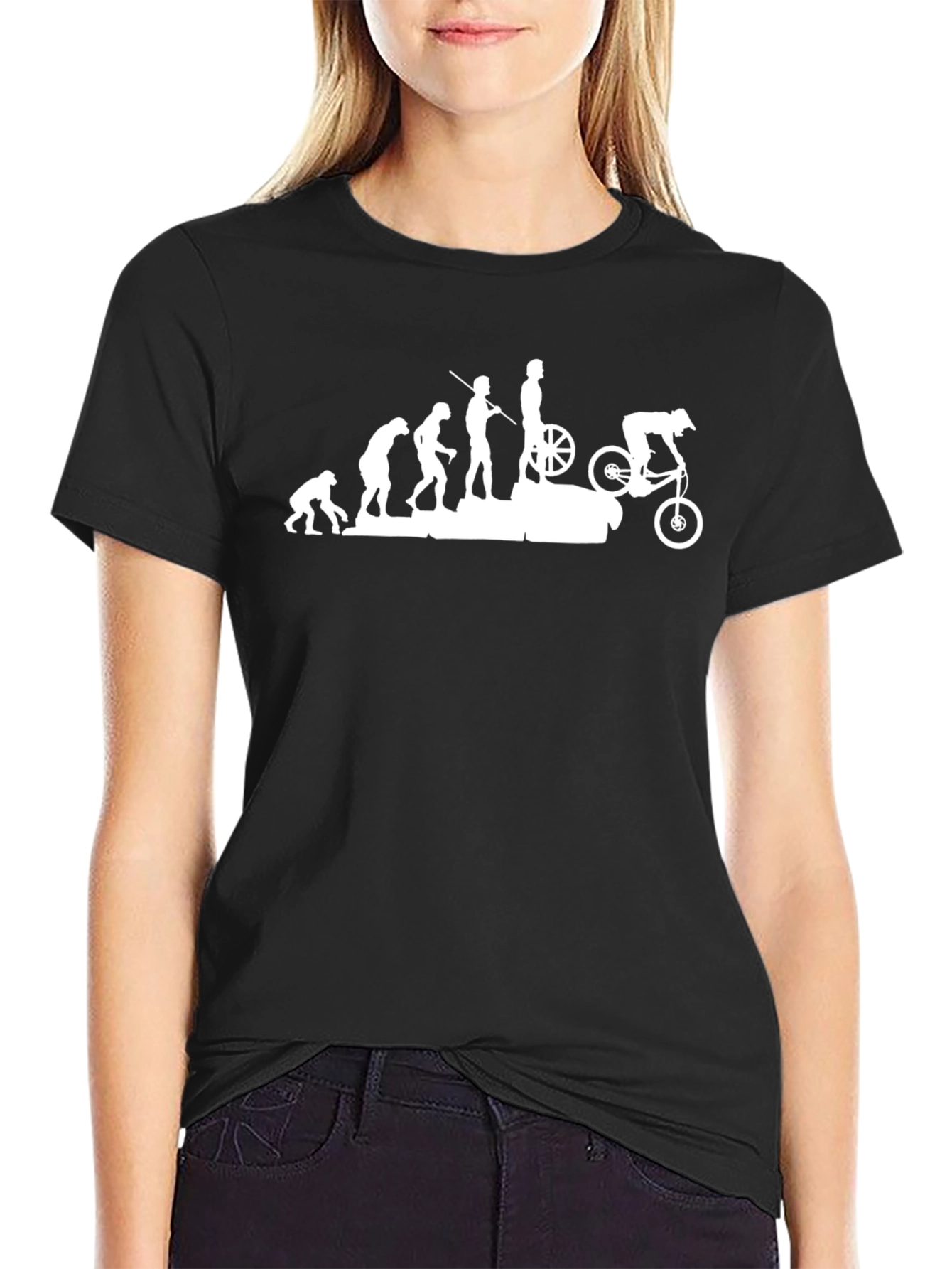 Evolution of Biking Graphic Tee