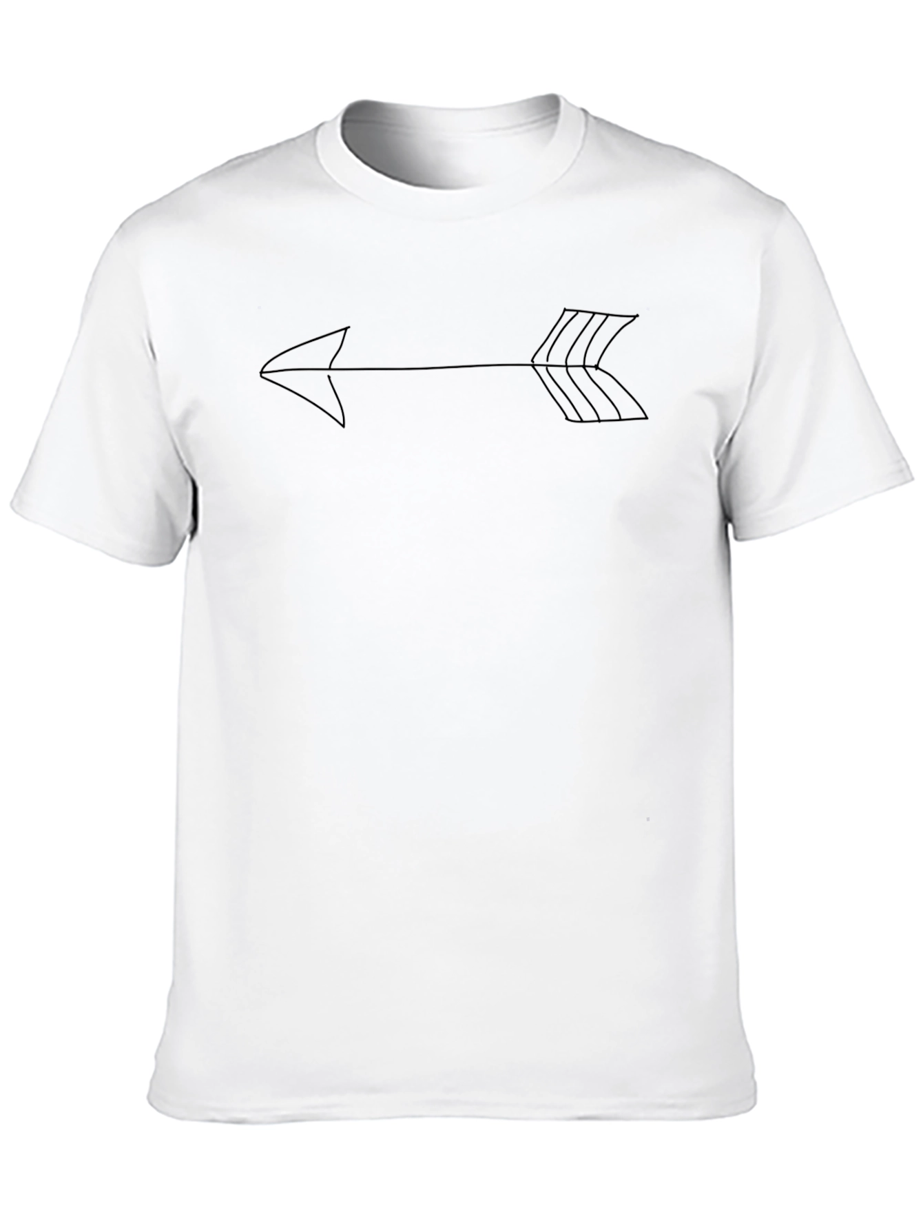 Arrow Graphic Black T-Shirt - Minimalist Design