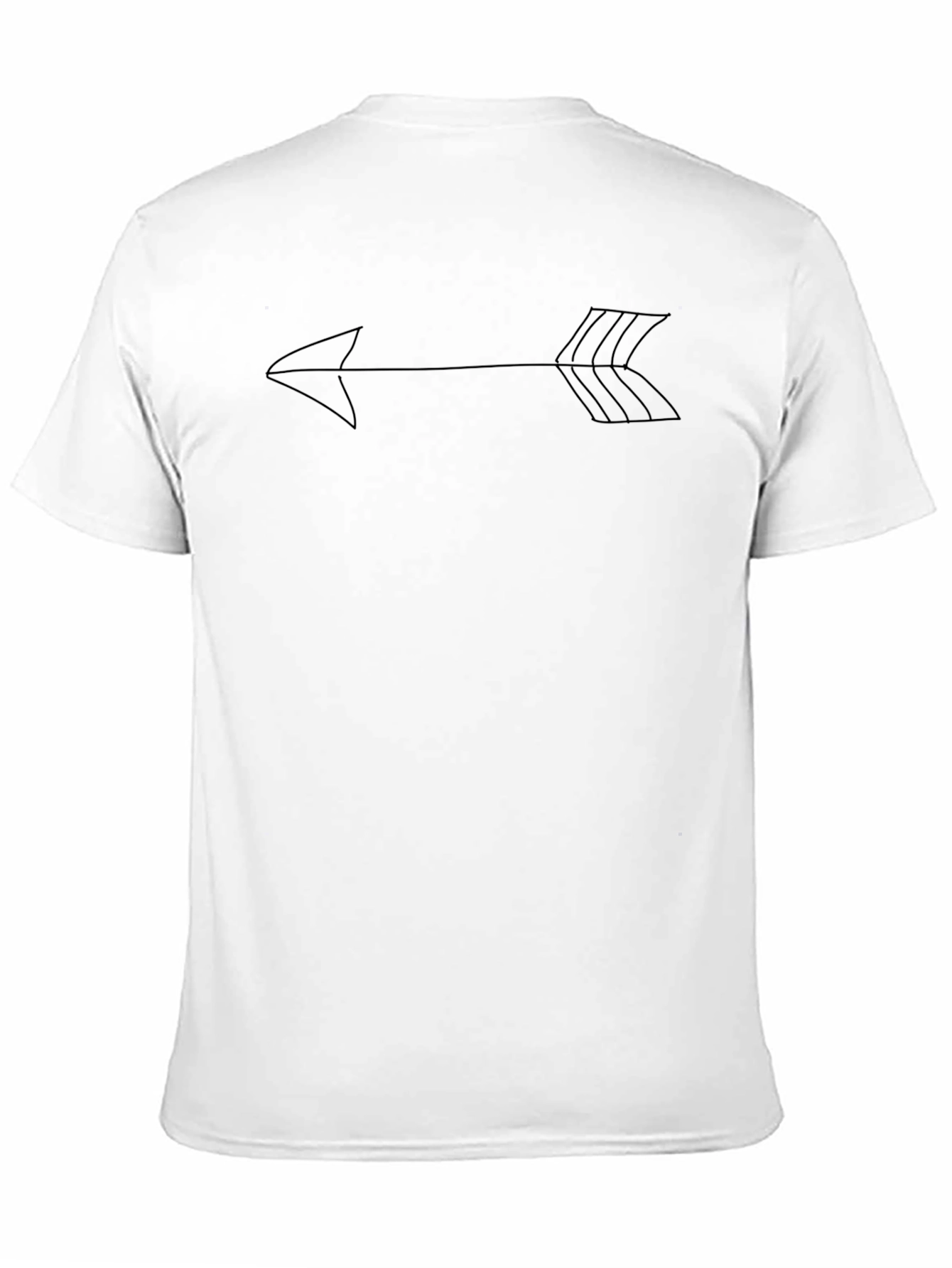 Arrow Graphic Black T-Shirt - Minimalist Design