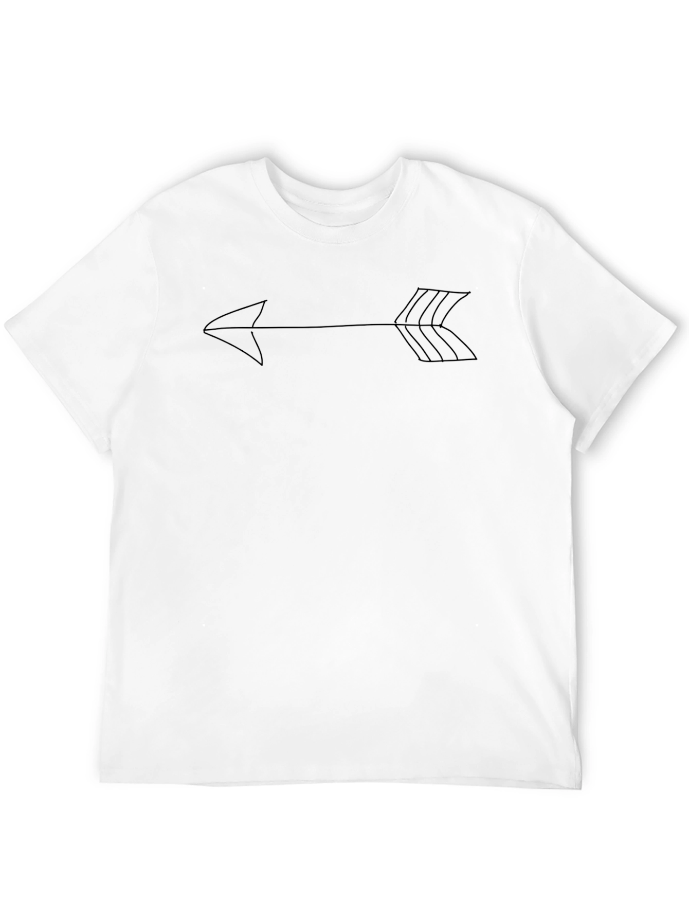 Arrow Graphic Black T-Shirt - Minimalist Design