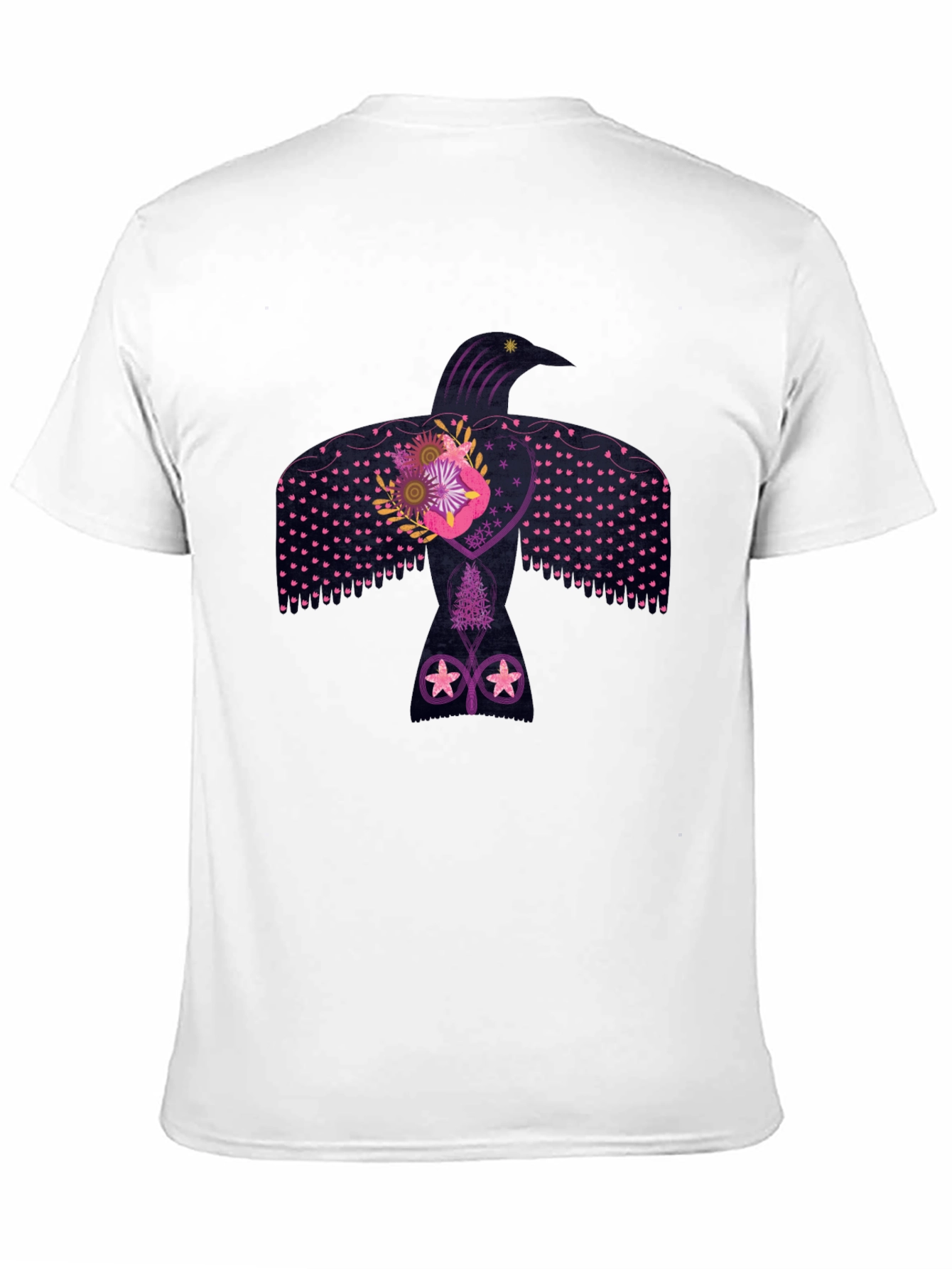 Raven Graphic Tee - Artistic Design