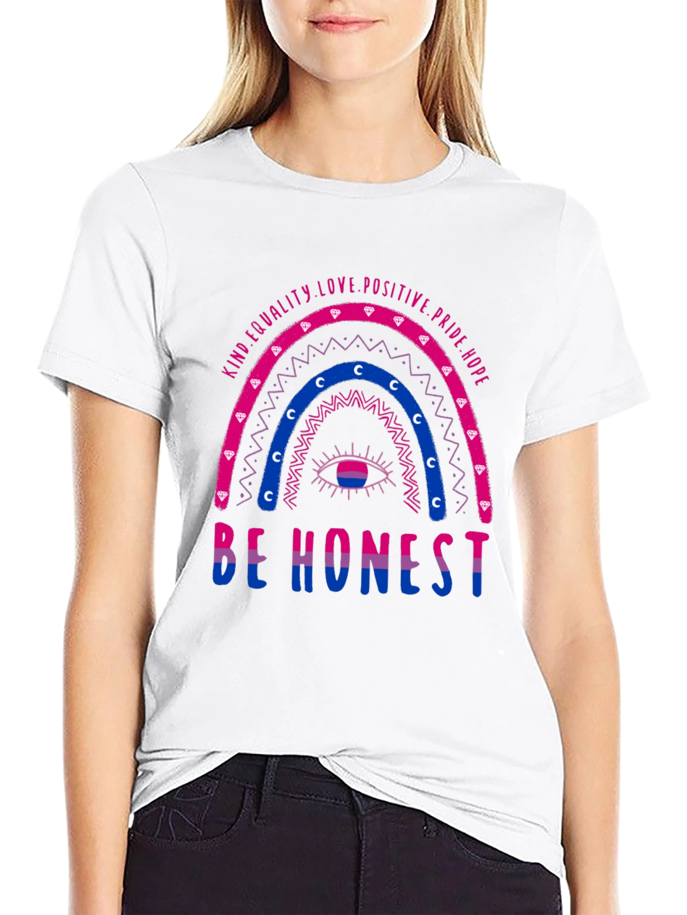 Bisexual Pride T-Shirt: Be Honest