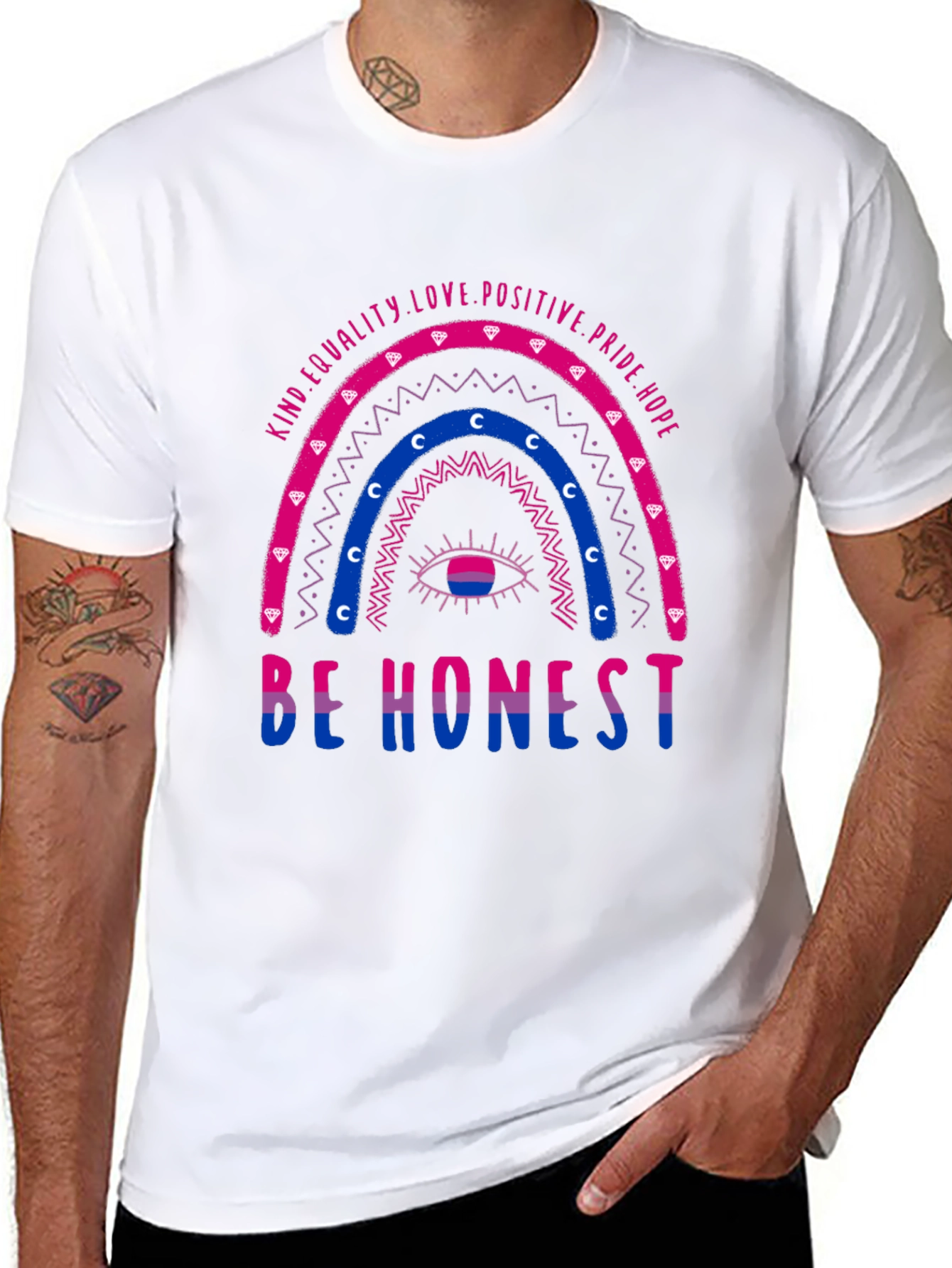 Bisexual Pride T-Shirt: Be Honest