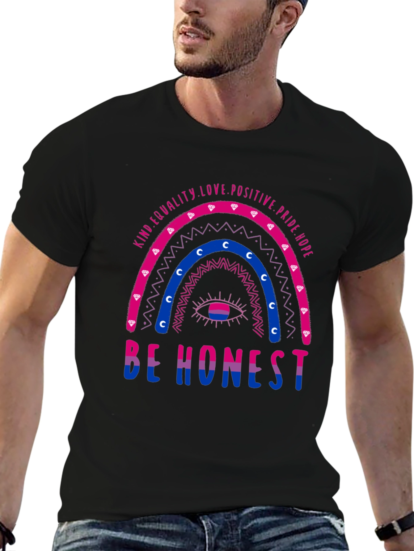 Bisexual Pride T-Shirt: Be Honest