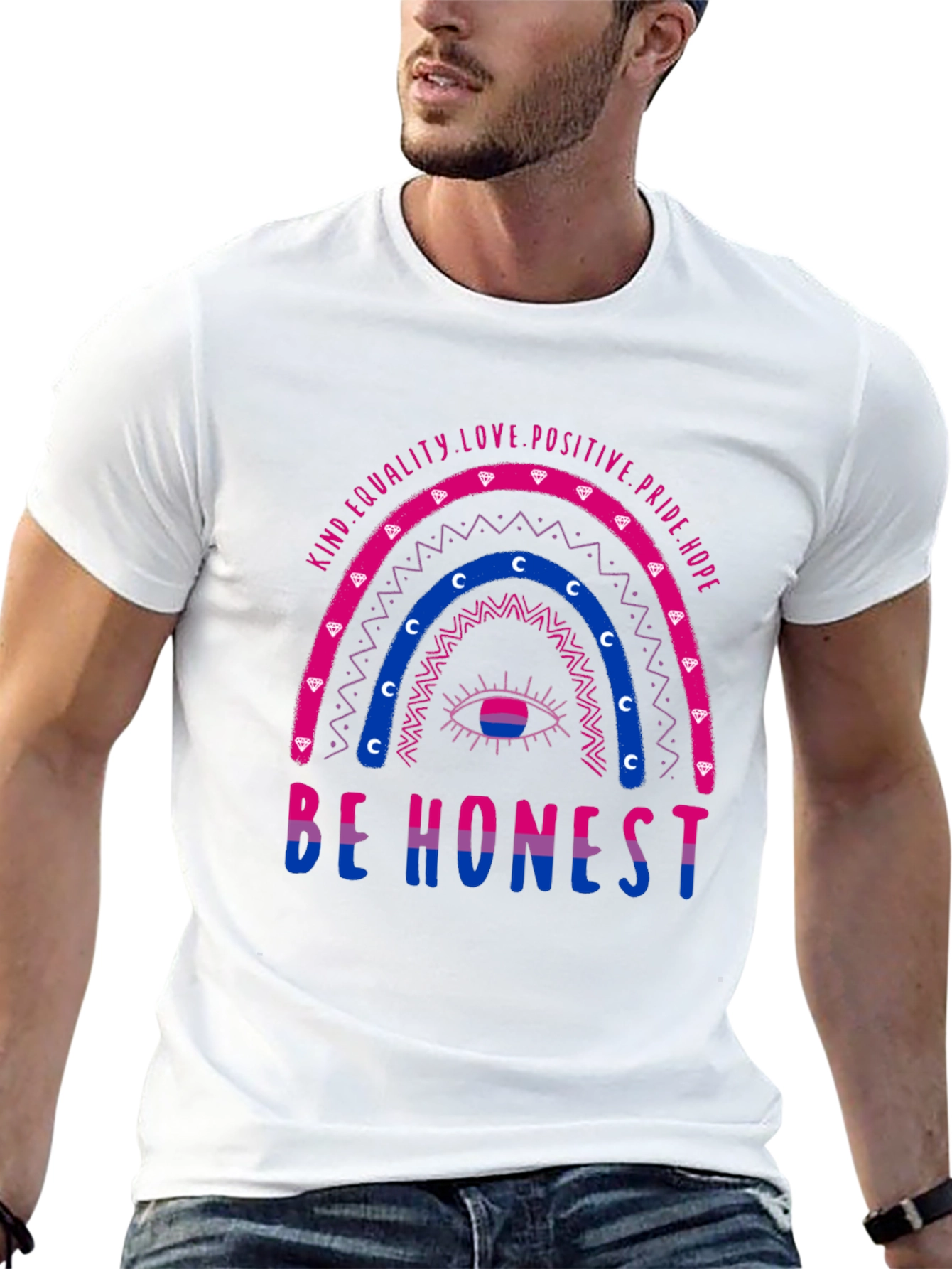 Bisexual Pride T-Shirt: Be Honest