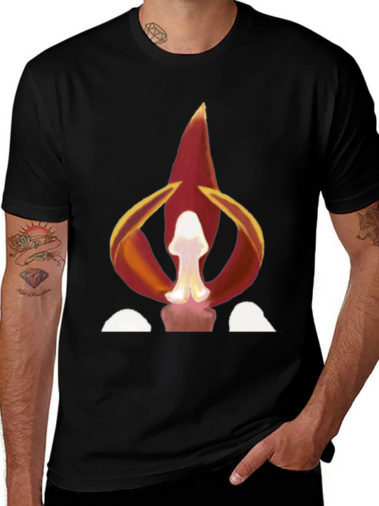 Fiery Floral Graphic Tee - Bold Statement Shirt