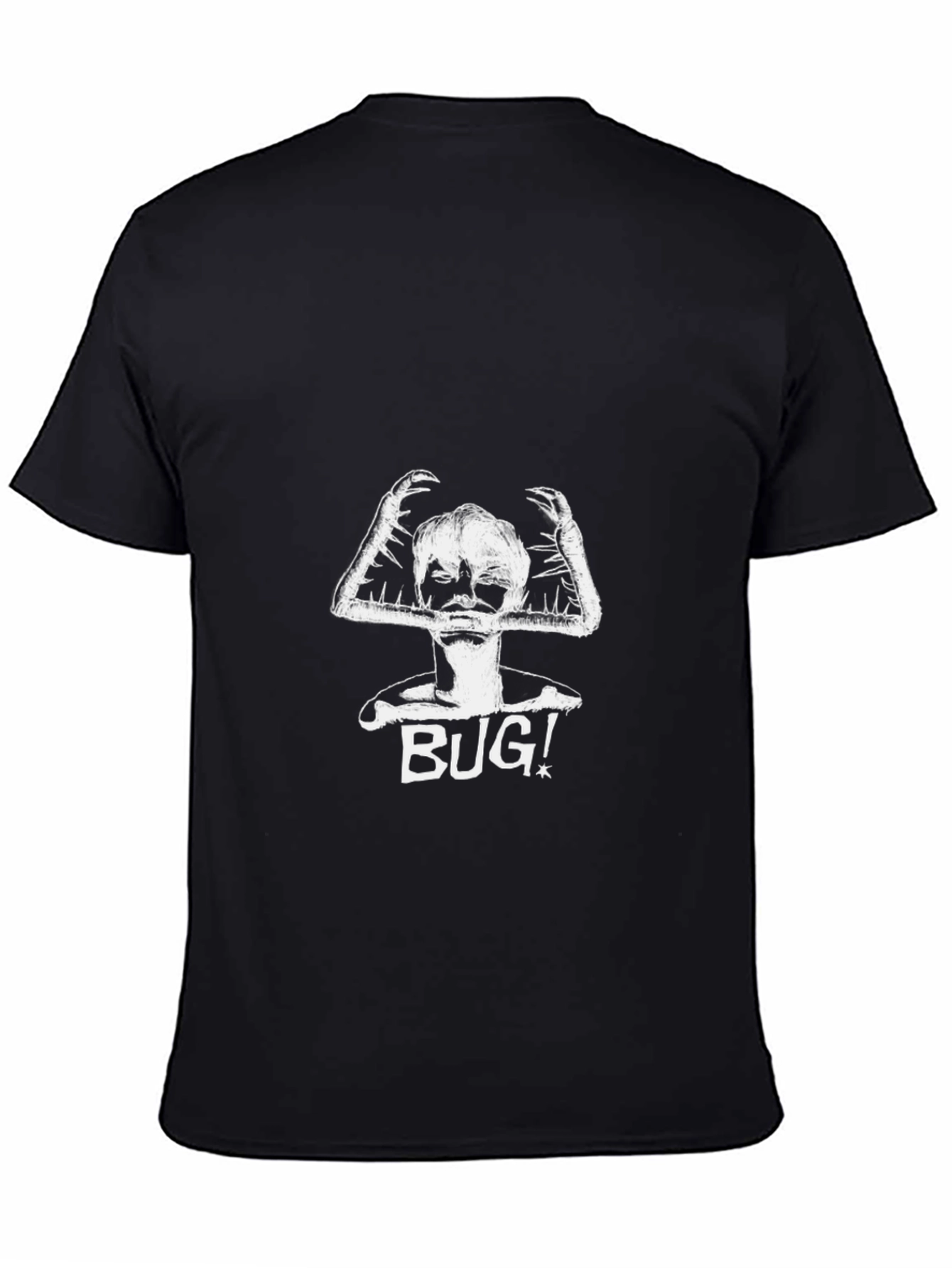 Bug! Graphic Tee - Unisex Black Cotton T-Shirt