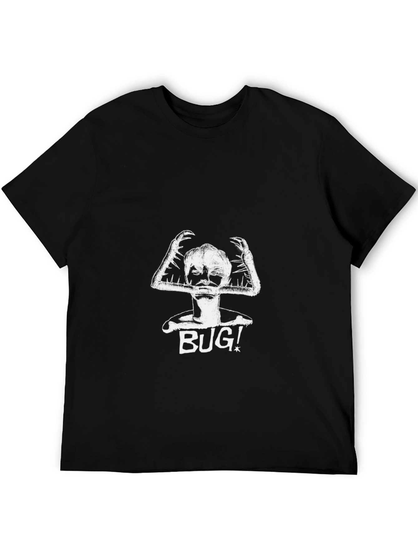 Bug! Graphic Tee - Unisex Black Cotton T-Shirt