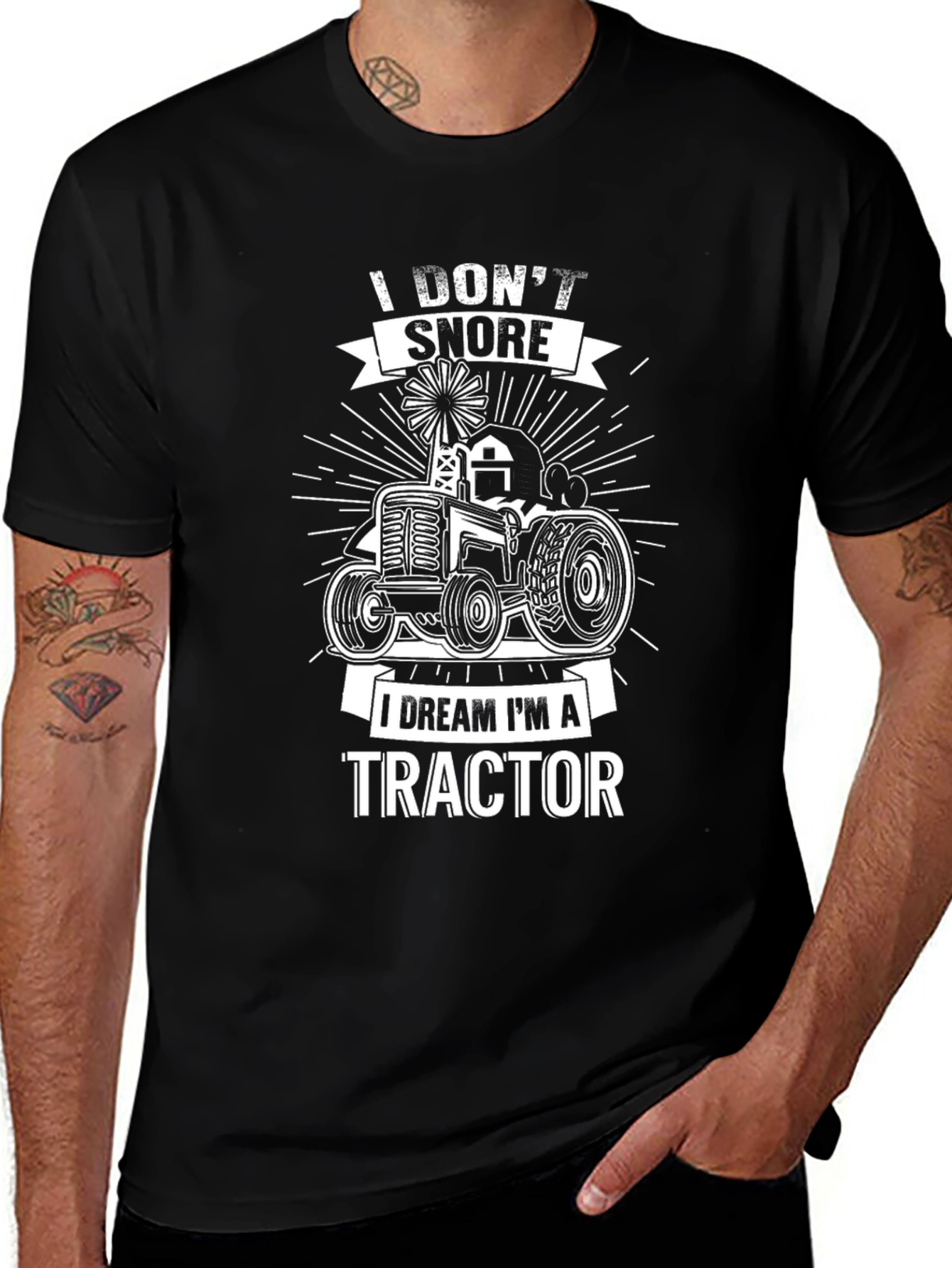 I Dream Im a Tractor Graphic T-Shirt