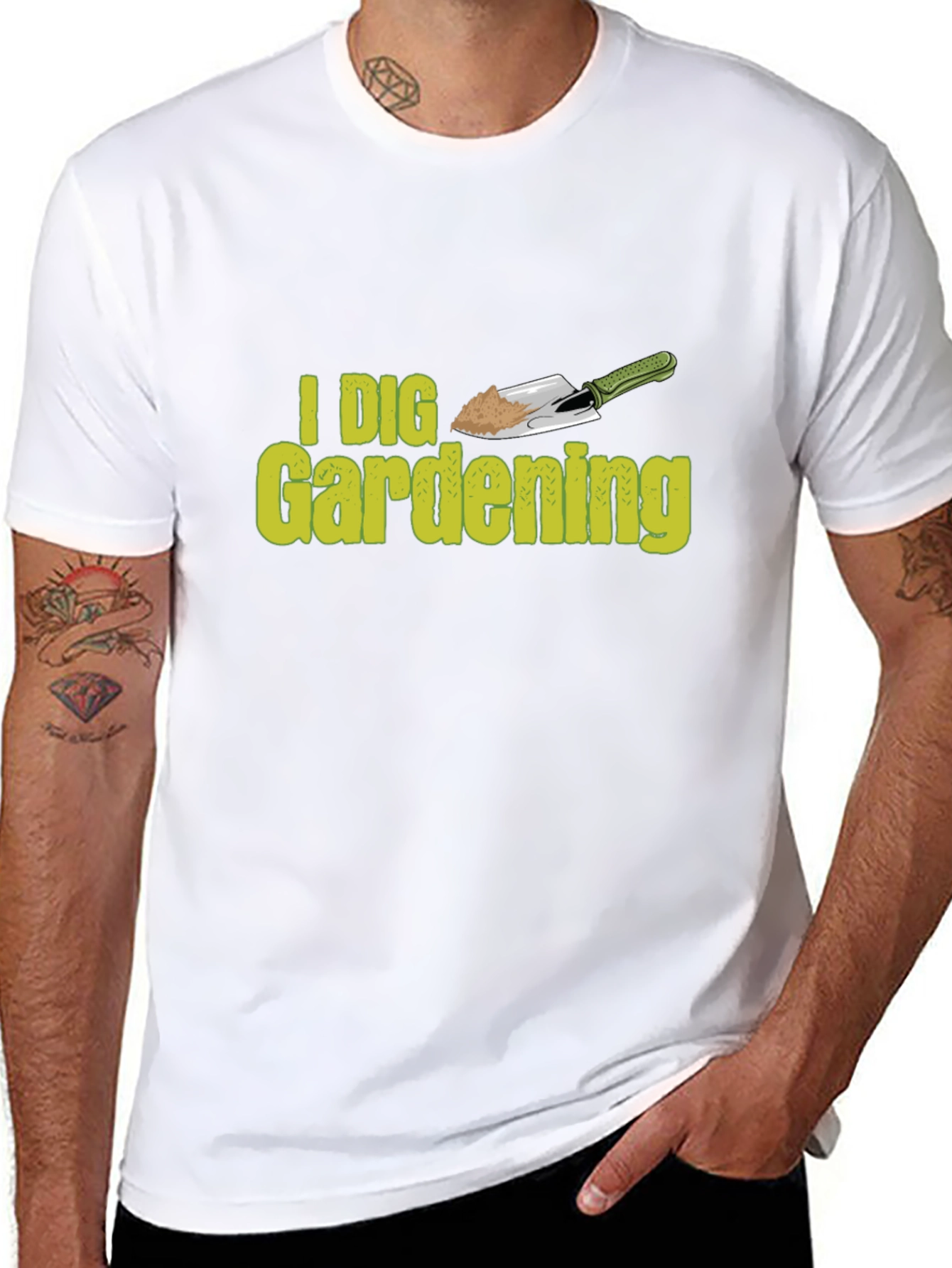 I Dig Gardening Black T-Shirt