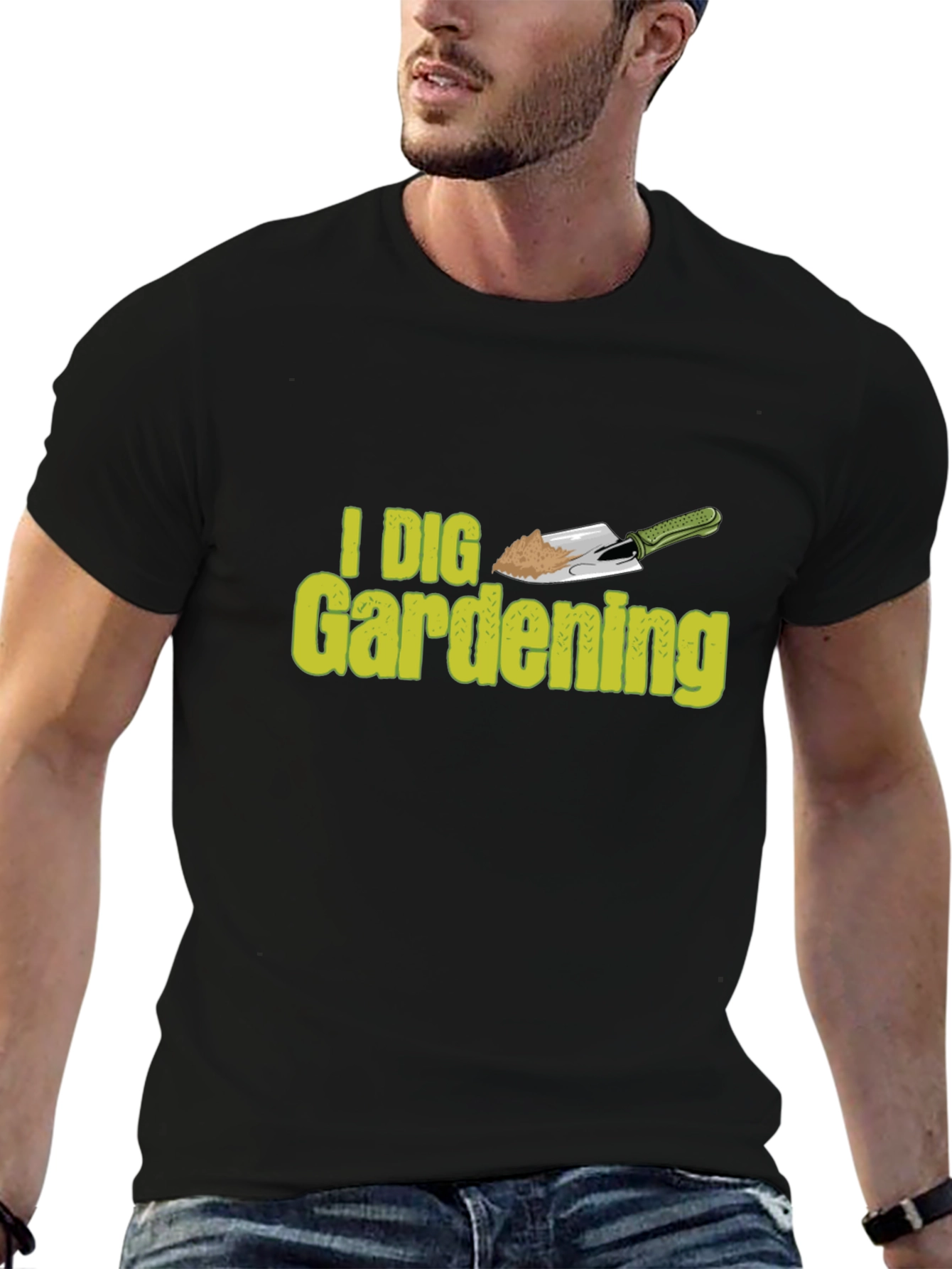 I Dig Gardening Black T-Shirt