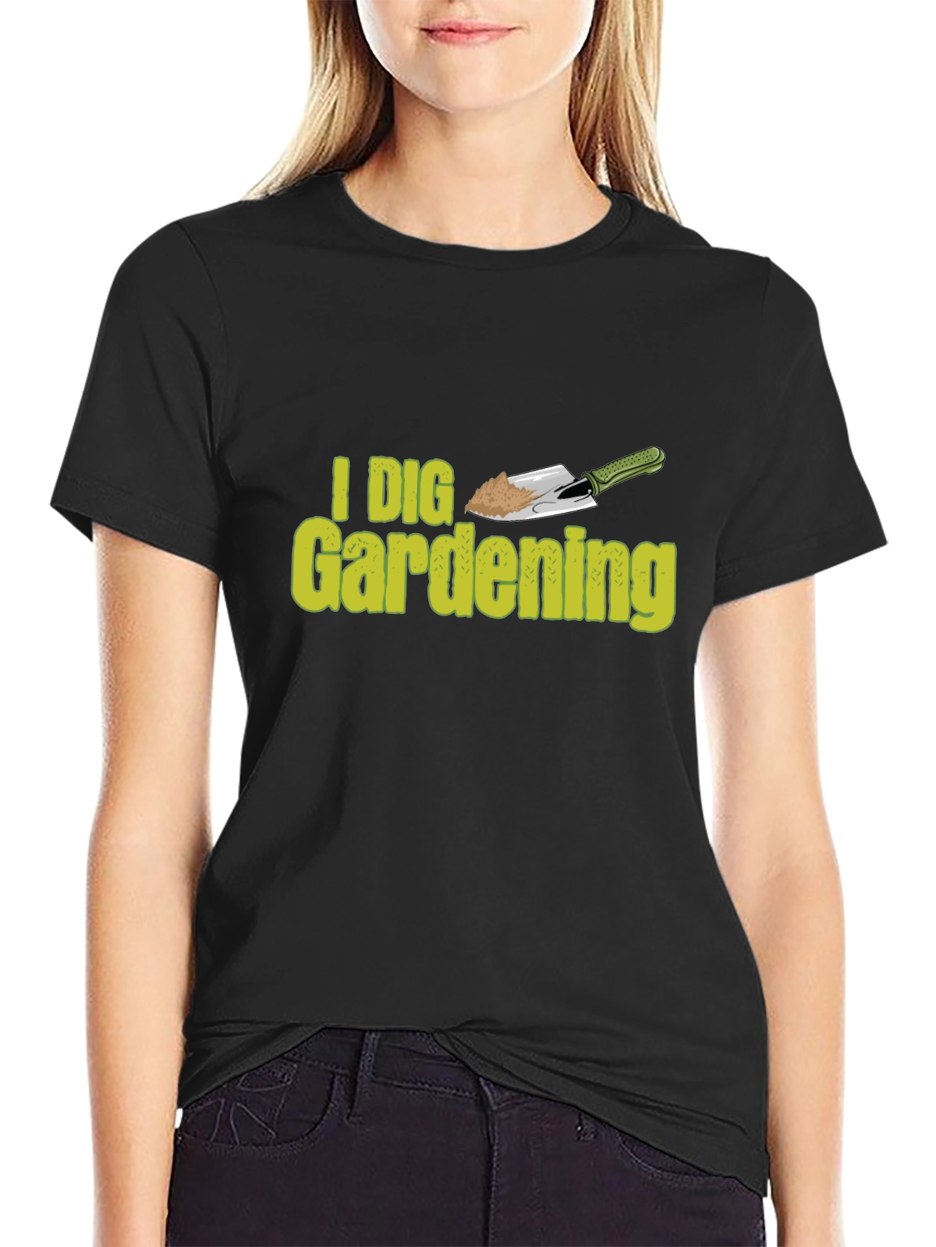 I Dig Gardening Black T-Shirt