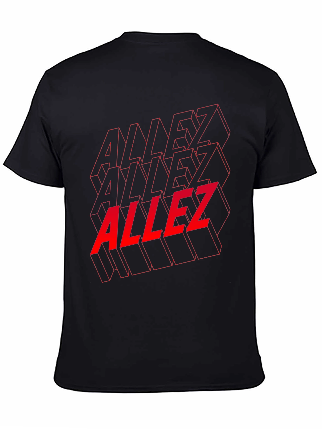 Allez Graphic Tee - Stylish Black Cotton T-Shirt