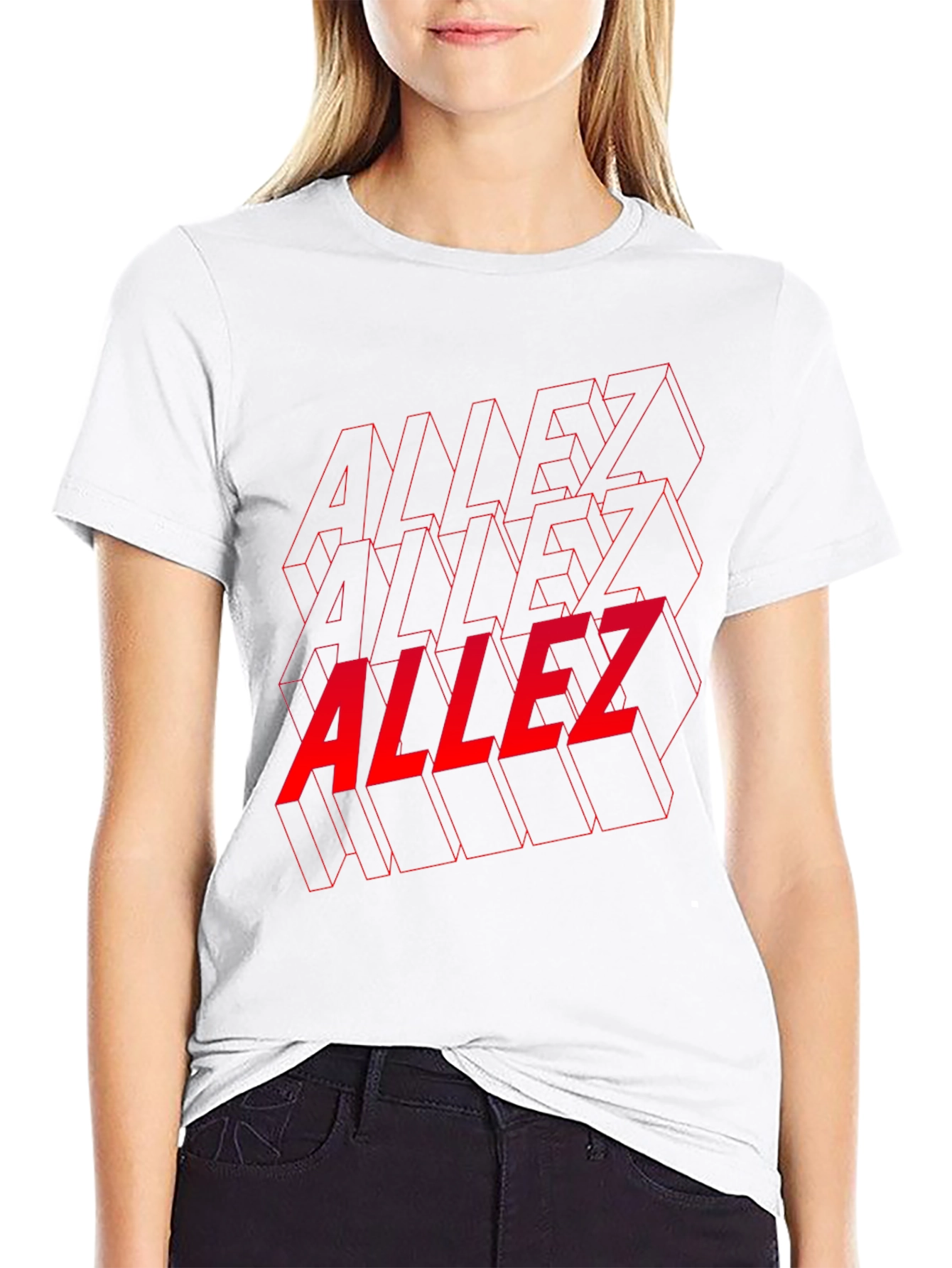 Allez Graphic Tee - Stylish Black Cotton T-Shirt