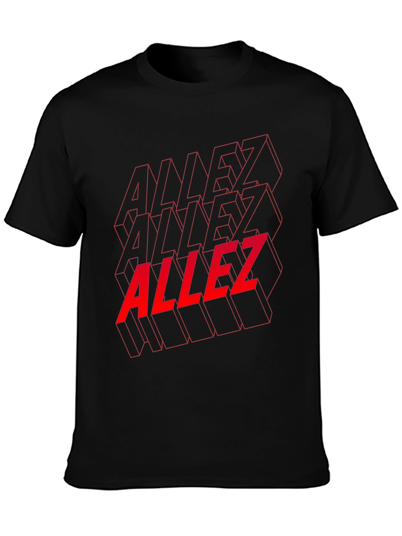 Allez Graphic Tee - Stylish Black Cotton T-Shirt