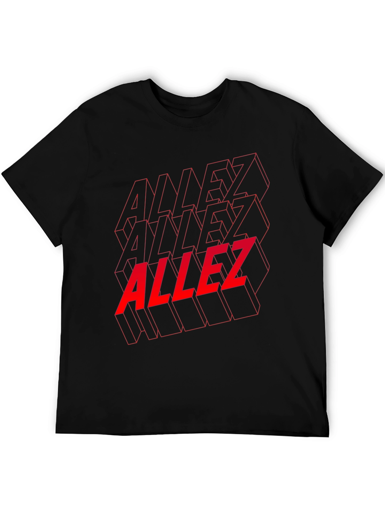 Allez Graphic Tee - Stylish Black Cotton T-Shirt