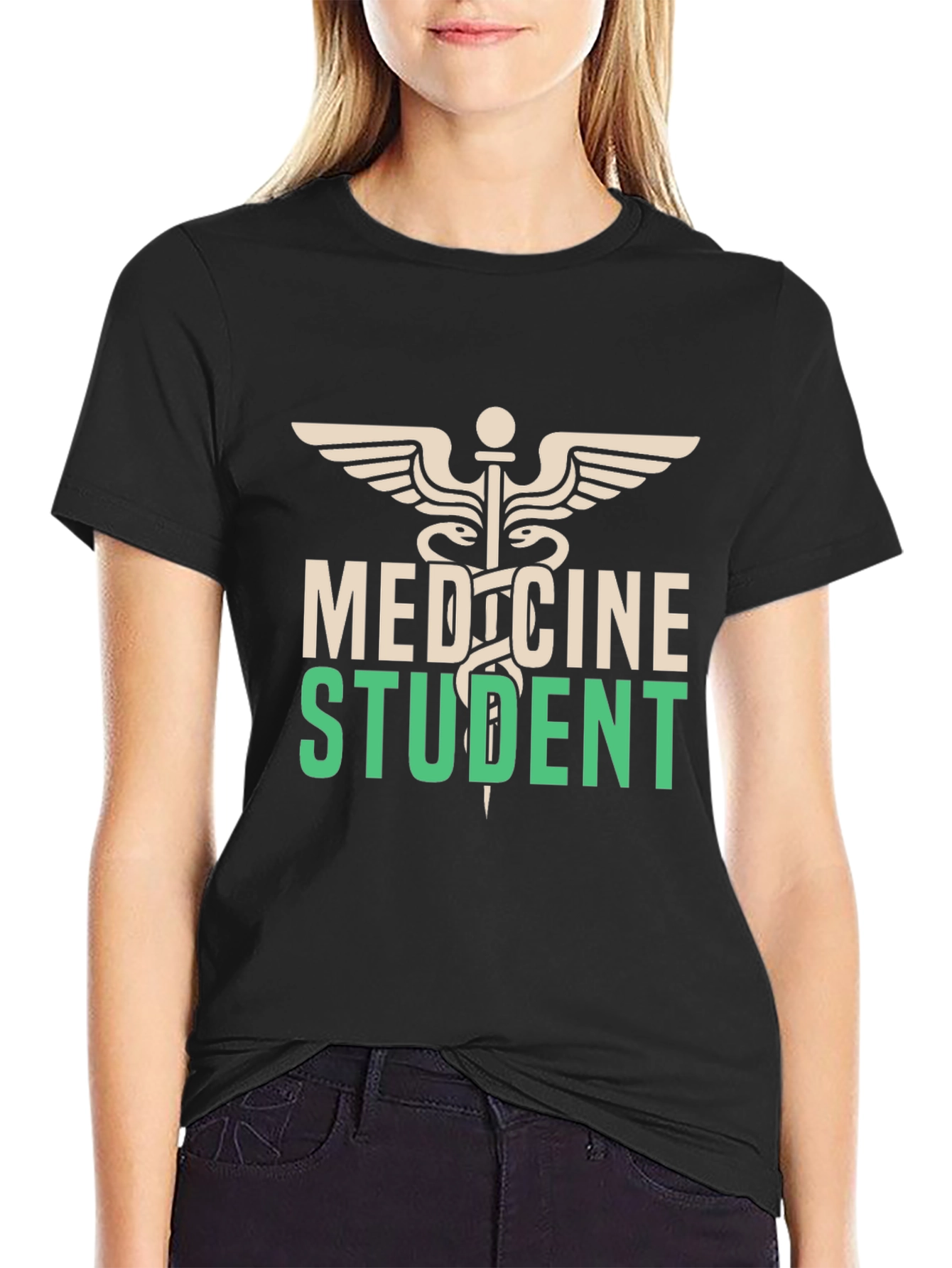 Medicine Student T-Shirt - Medical Caduceus Design