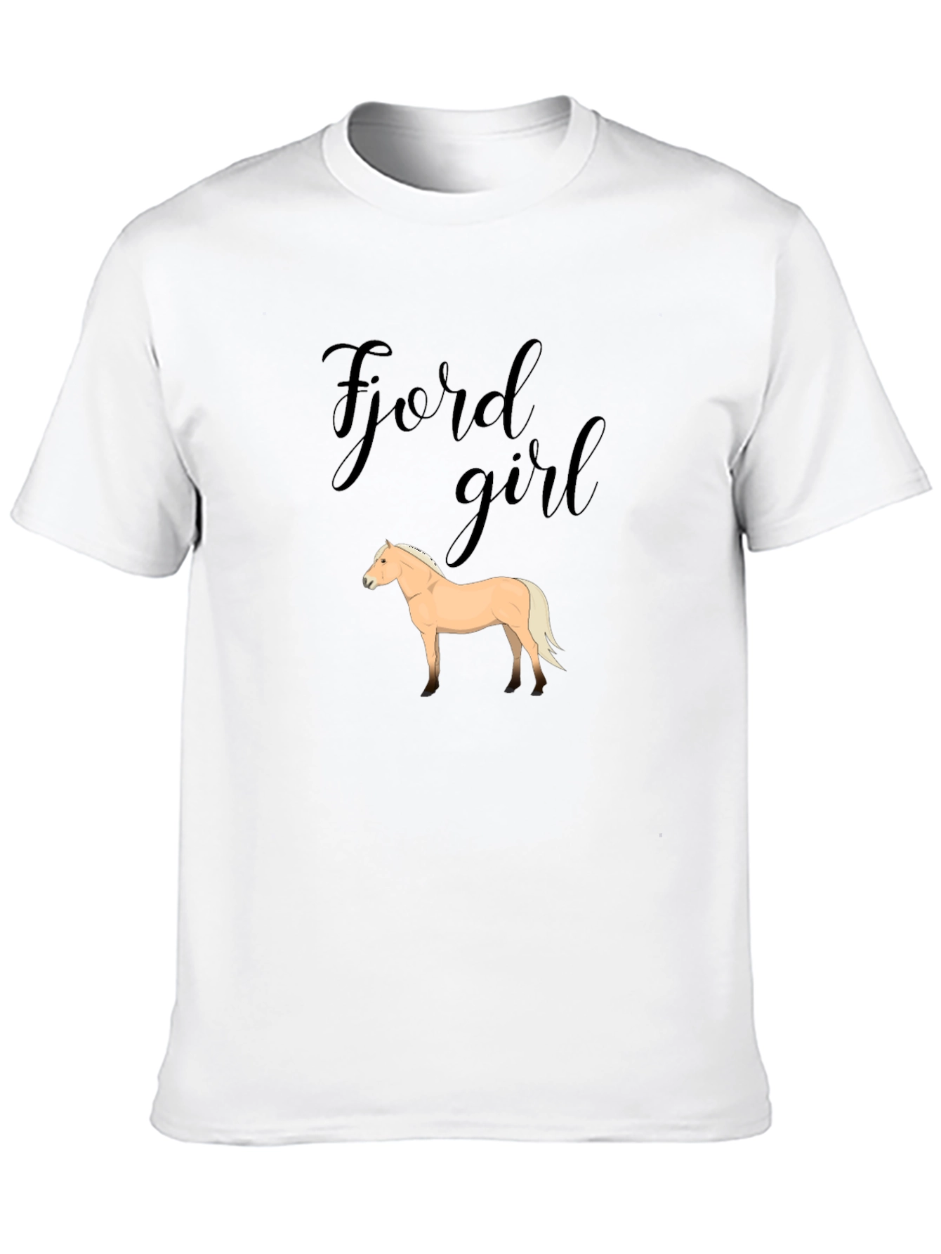 Fjord Girl Horse Graphic T-Shirt