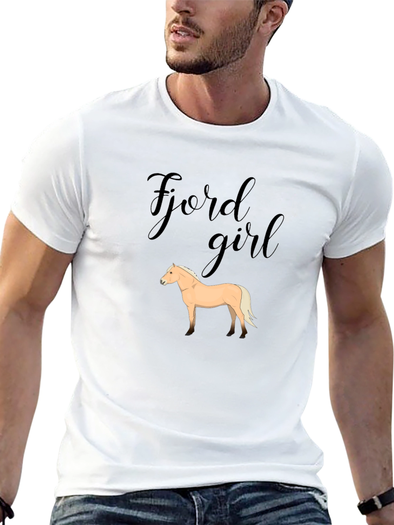 Fjord Girl Horse Graphic T-Shirt