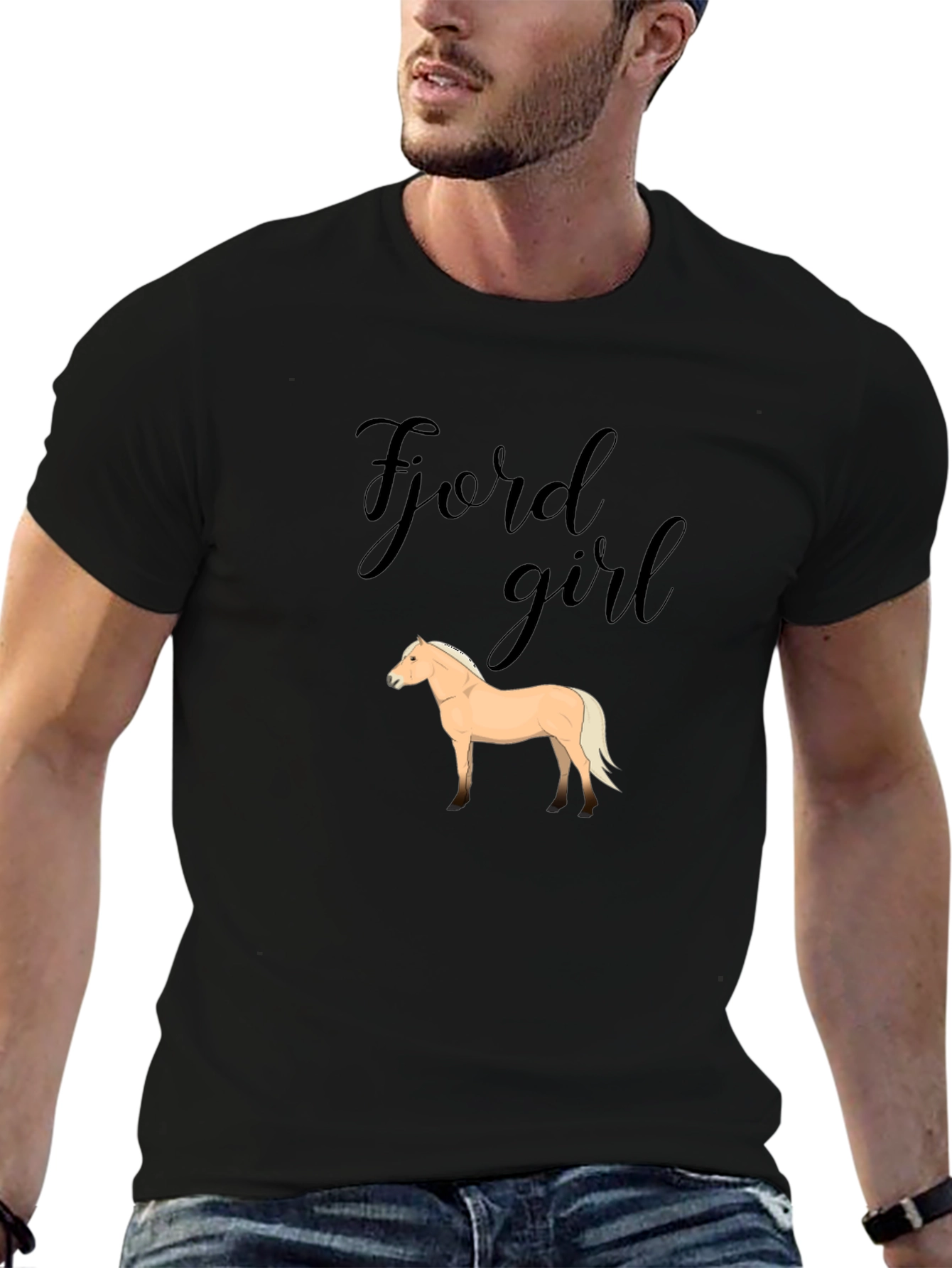 Fjord Girl Horse Graphic T-Shirt
