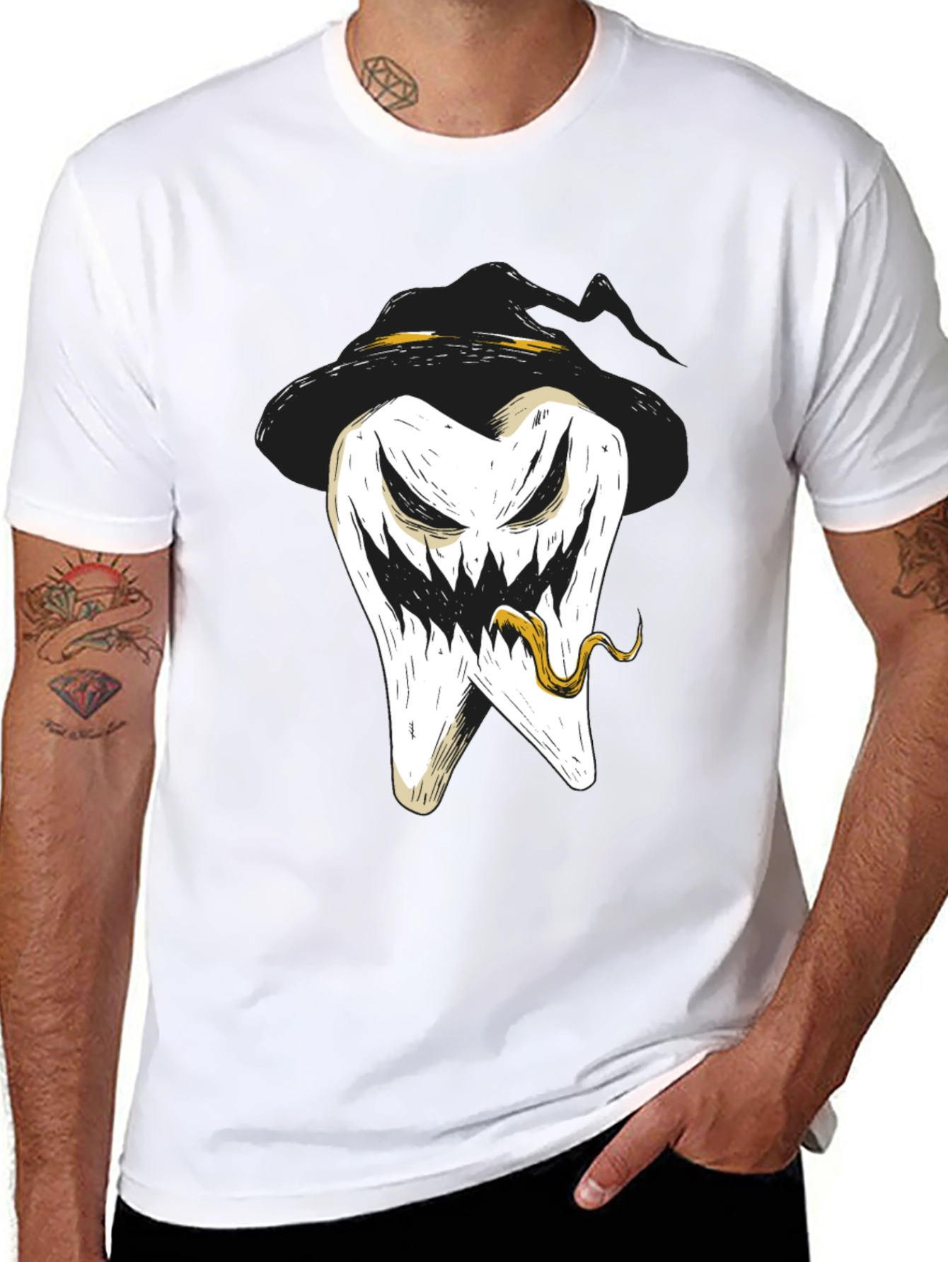 Spooky Tooth Halloween Graphic Tee