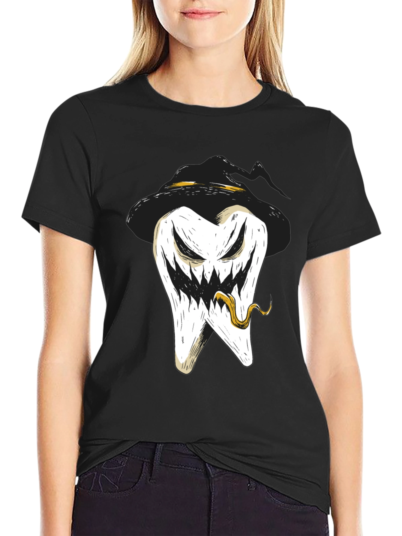 Spooky Tooth Halloween Graphic Tee